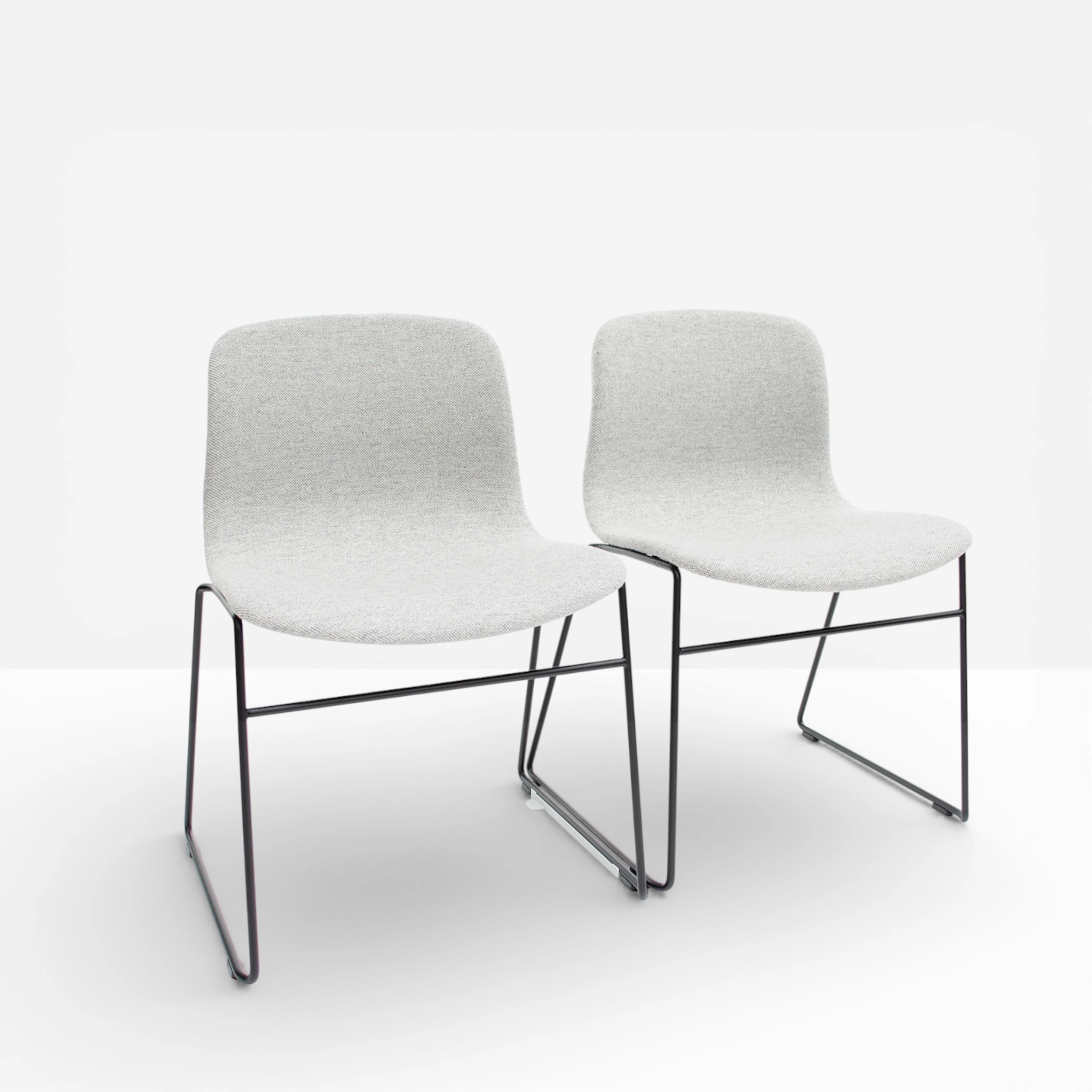 HAY 'About a Chair', Upholstered, Sled Legs