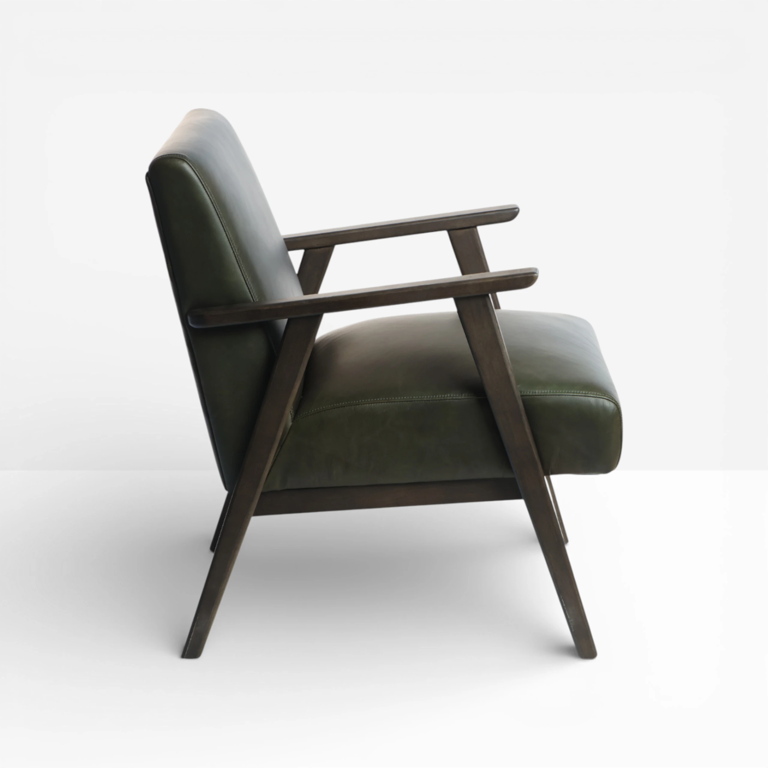 Nuvo Chair Green Leather