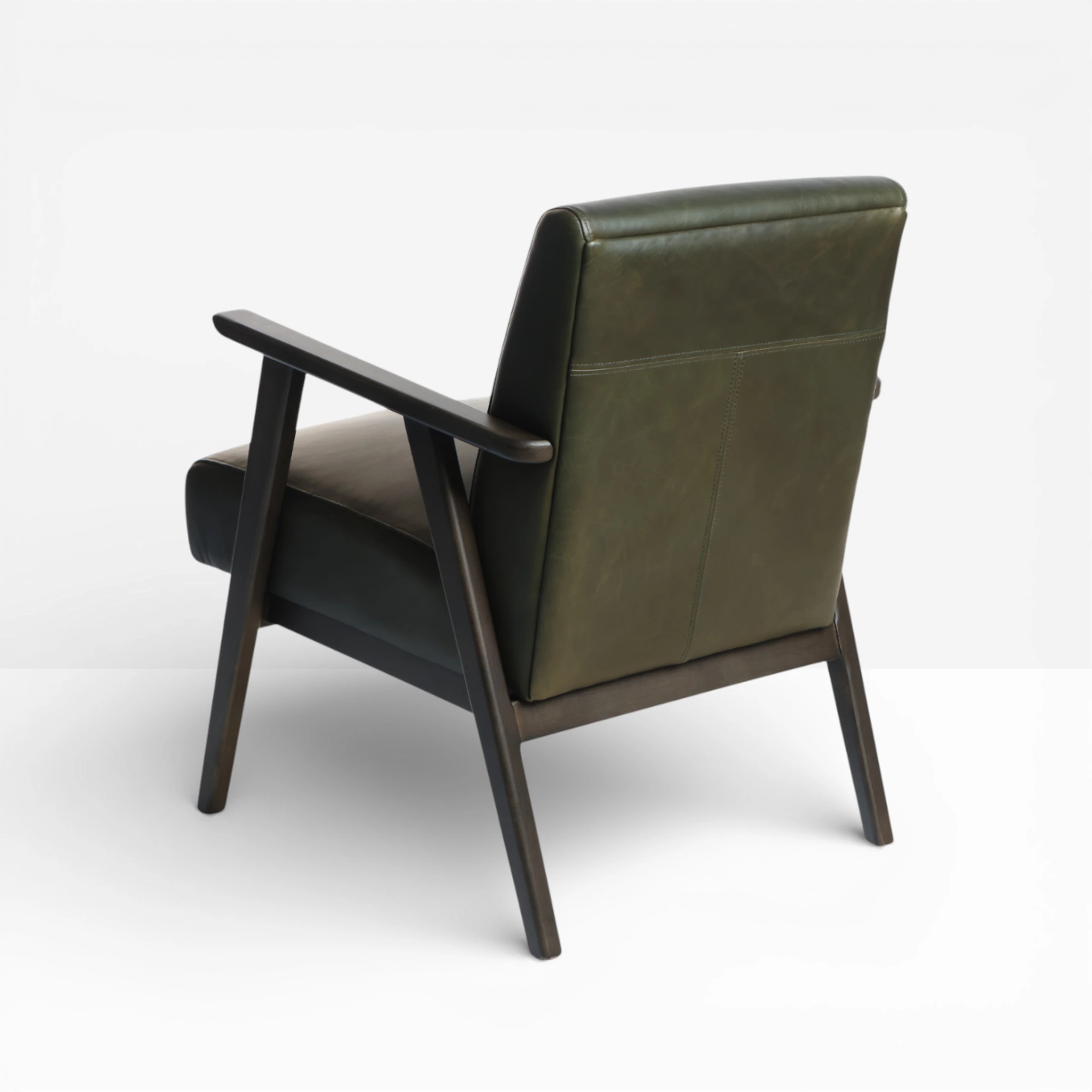 Nuvo Chair Green Leather