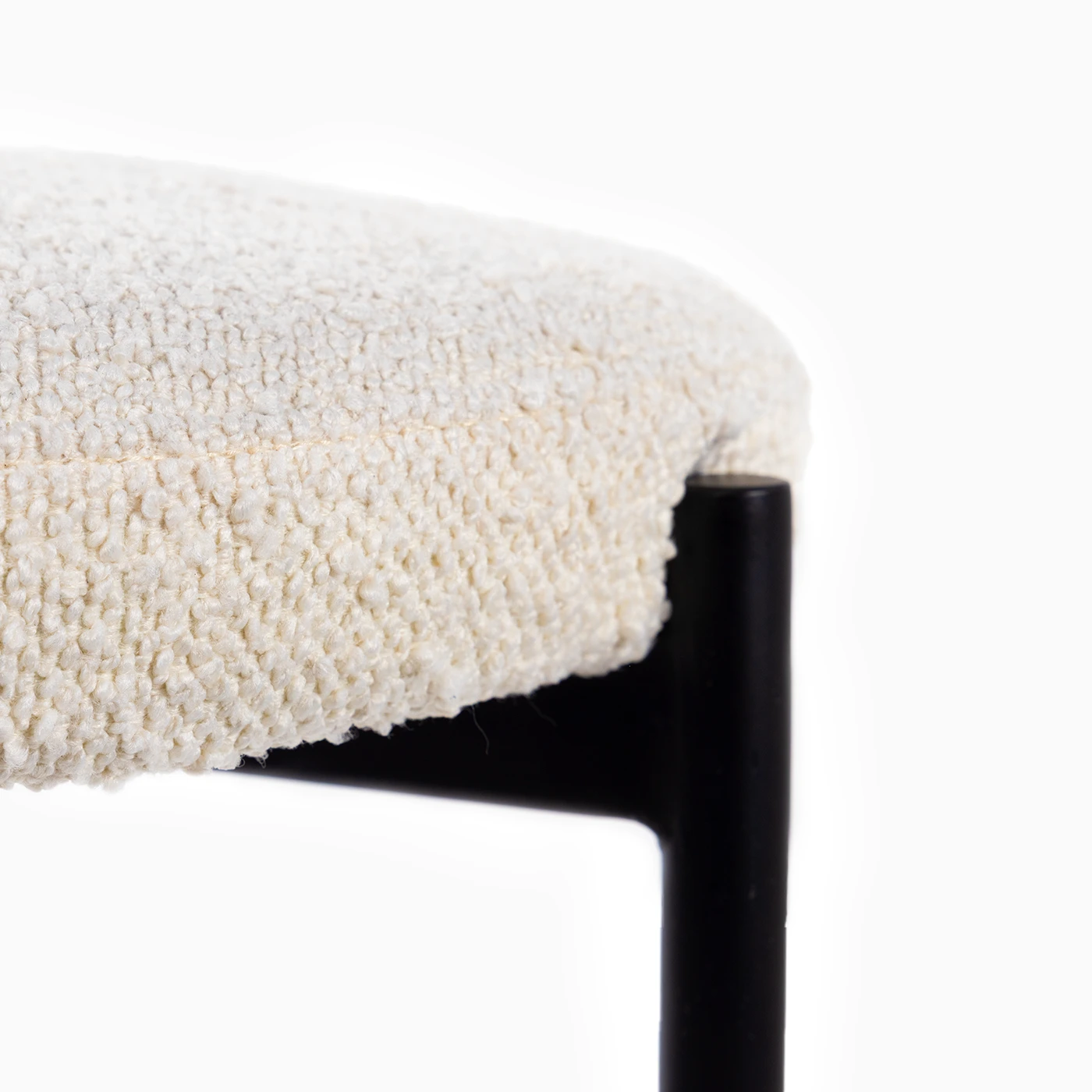 Amia cream boucle dining chair