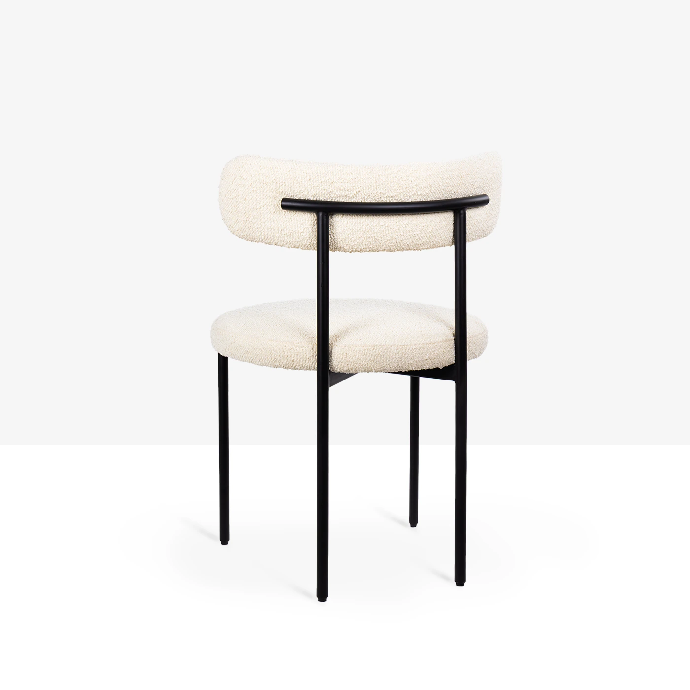 Amia cream boucle dining chair