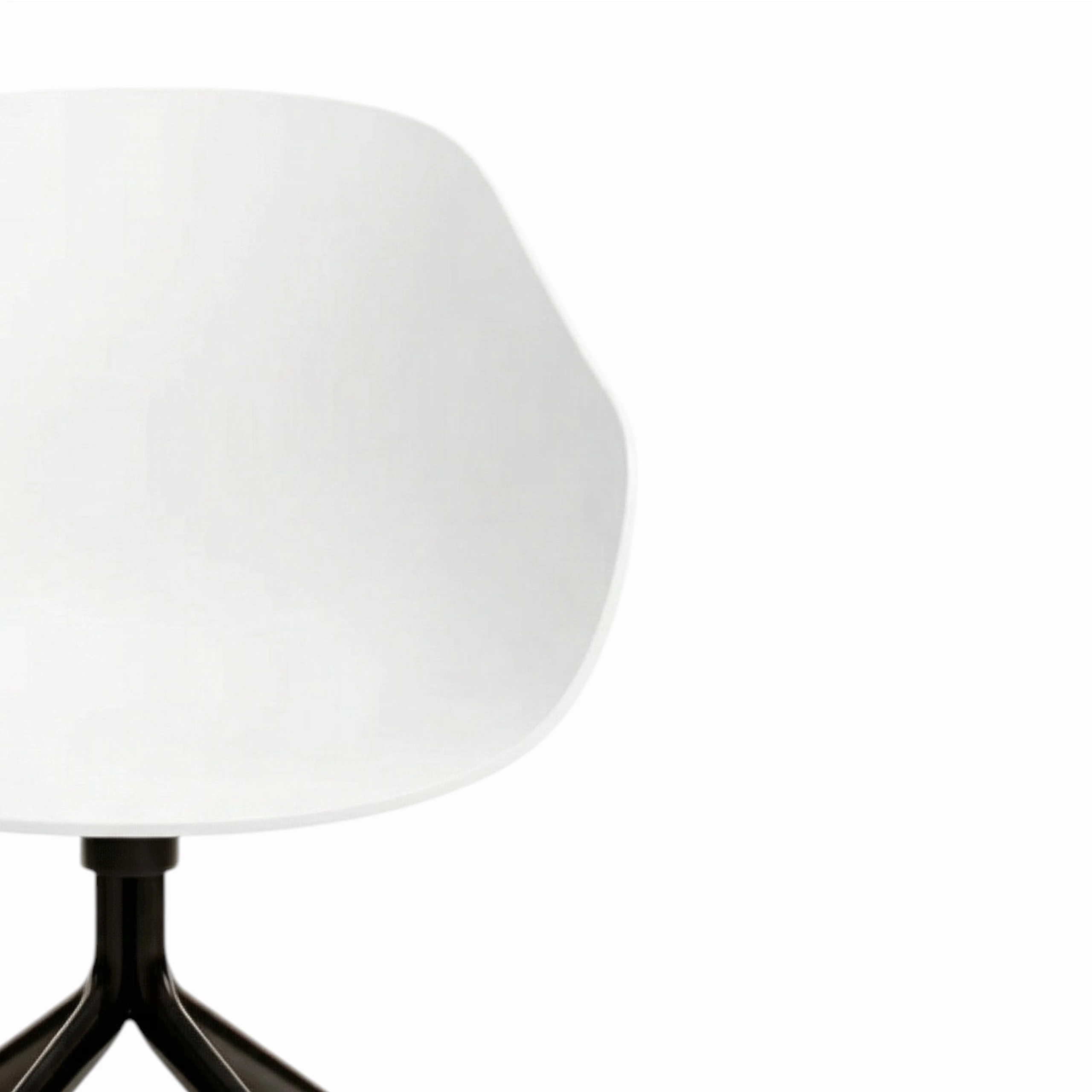 HAY 'About A Chair' White 4-Star Black Base