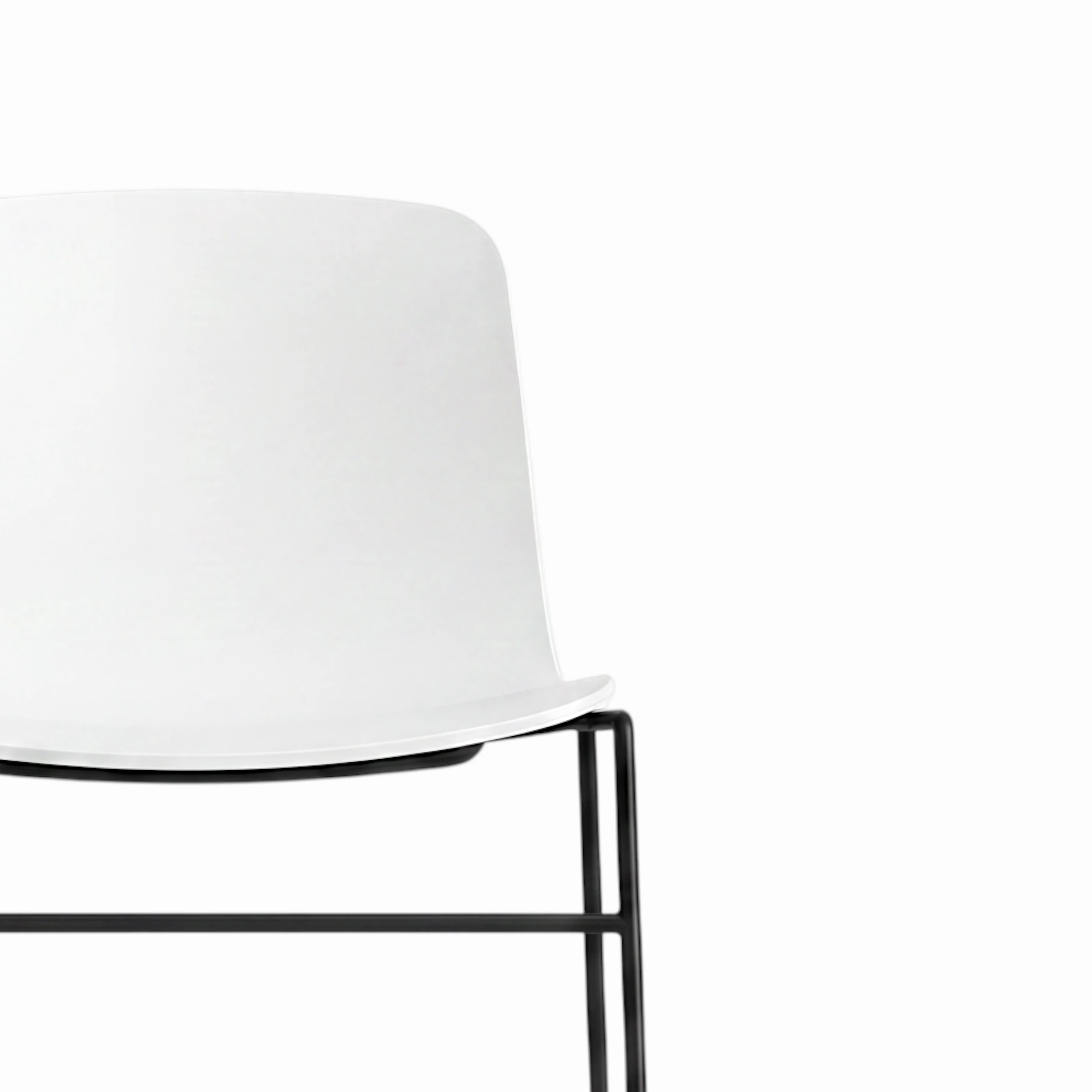 HAY 'About a Chair', Upholstered, Sled Legs