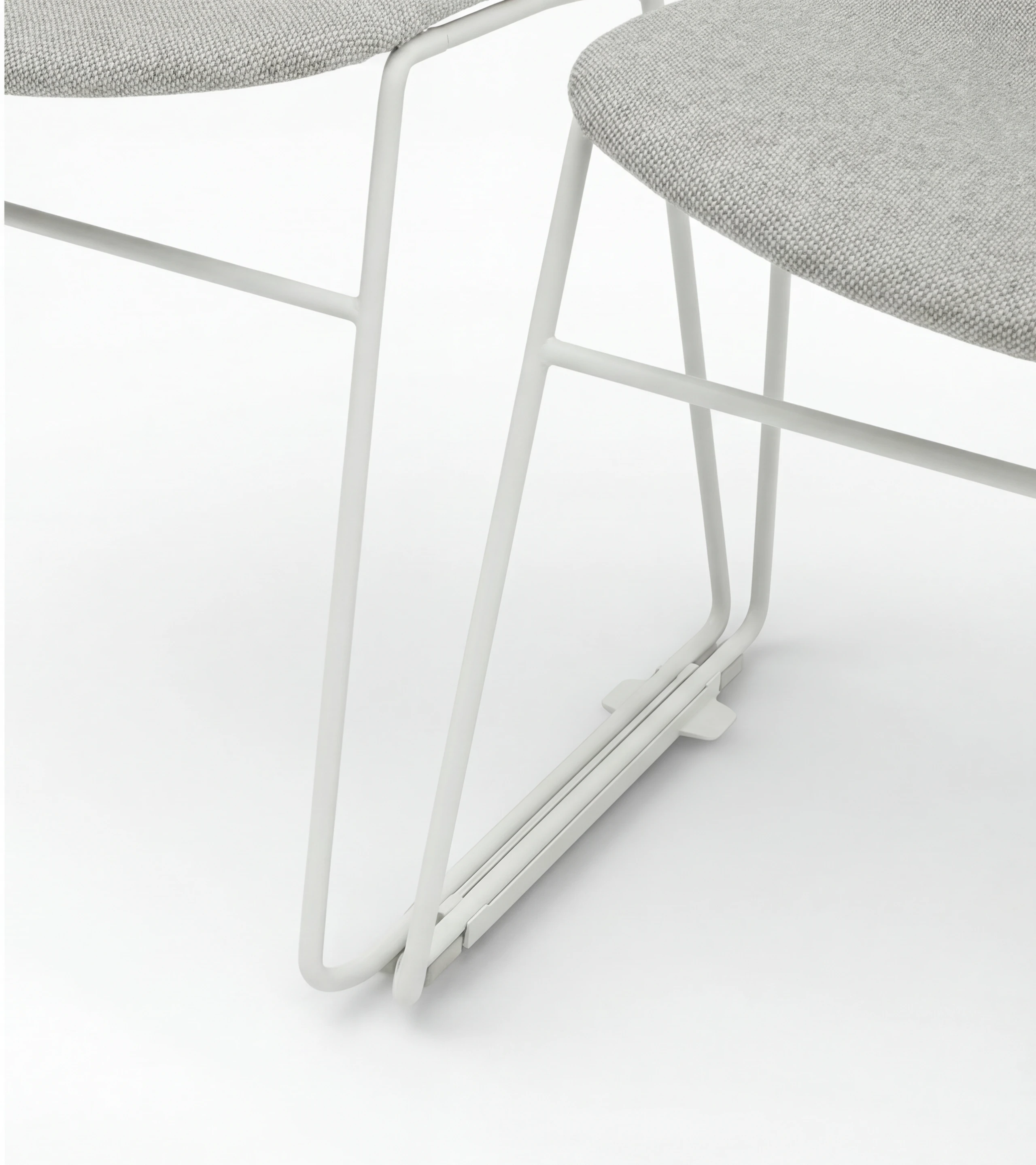 HAY 'About a Chair', Upholstered, Sled Legs