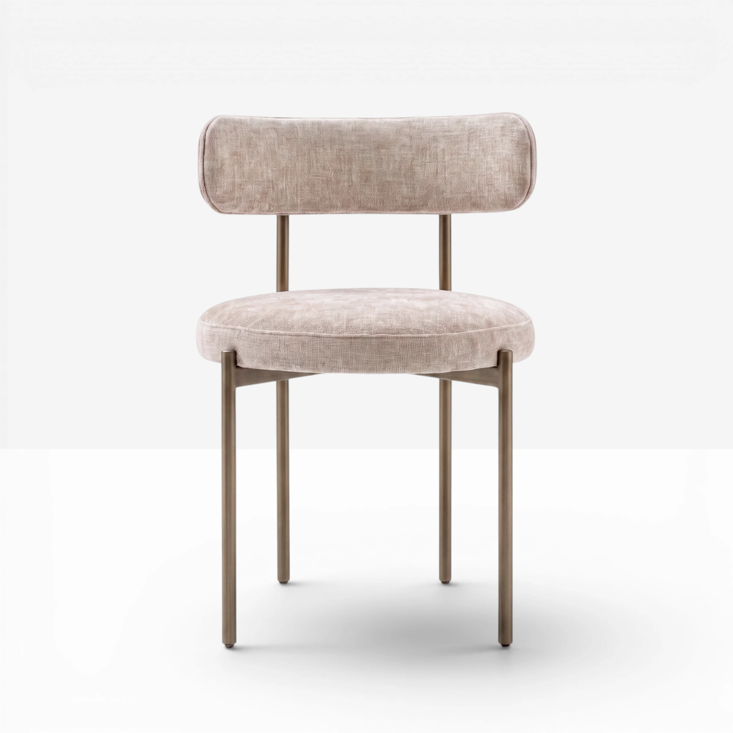 Amia cream boucle dining chair