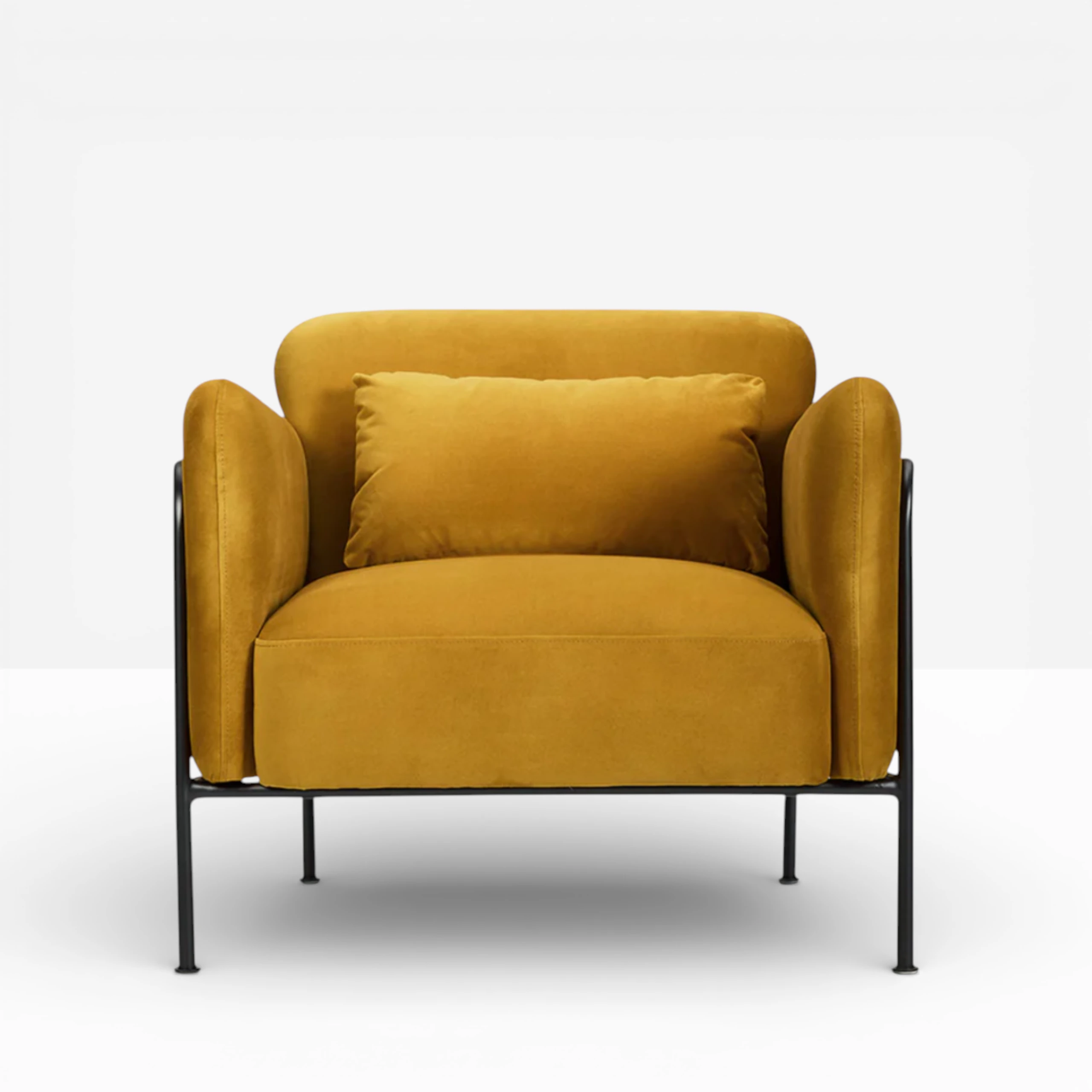 Noa Velvet Mustard Armchair