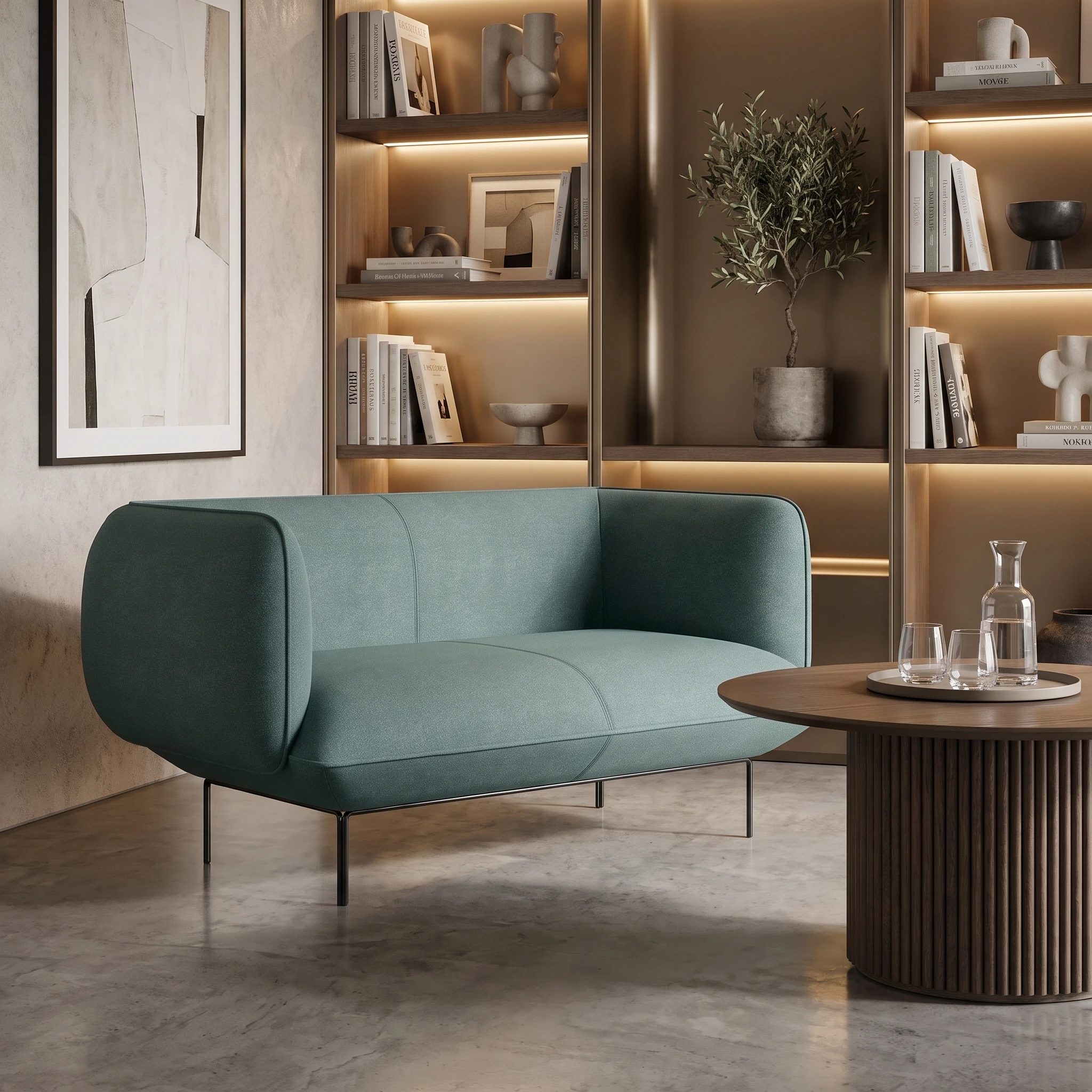 Cloud Stone Blue Sofa Hire