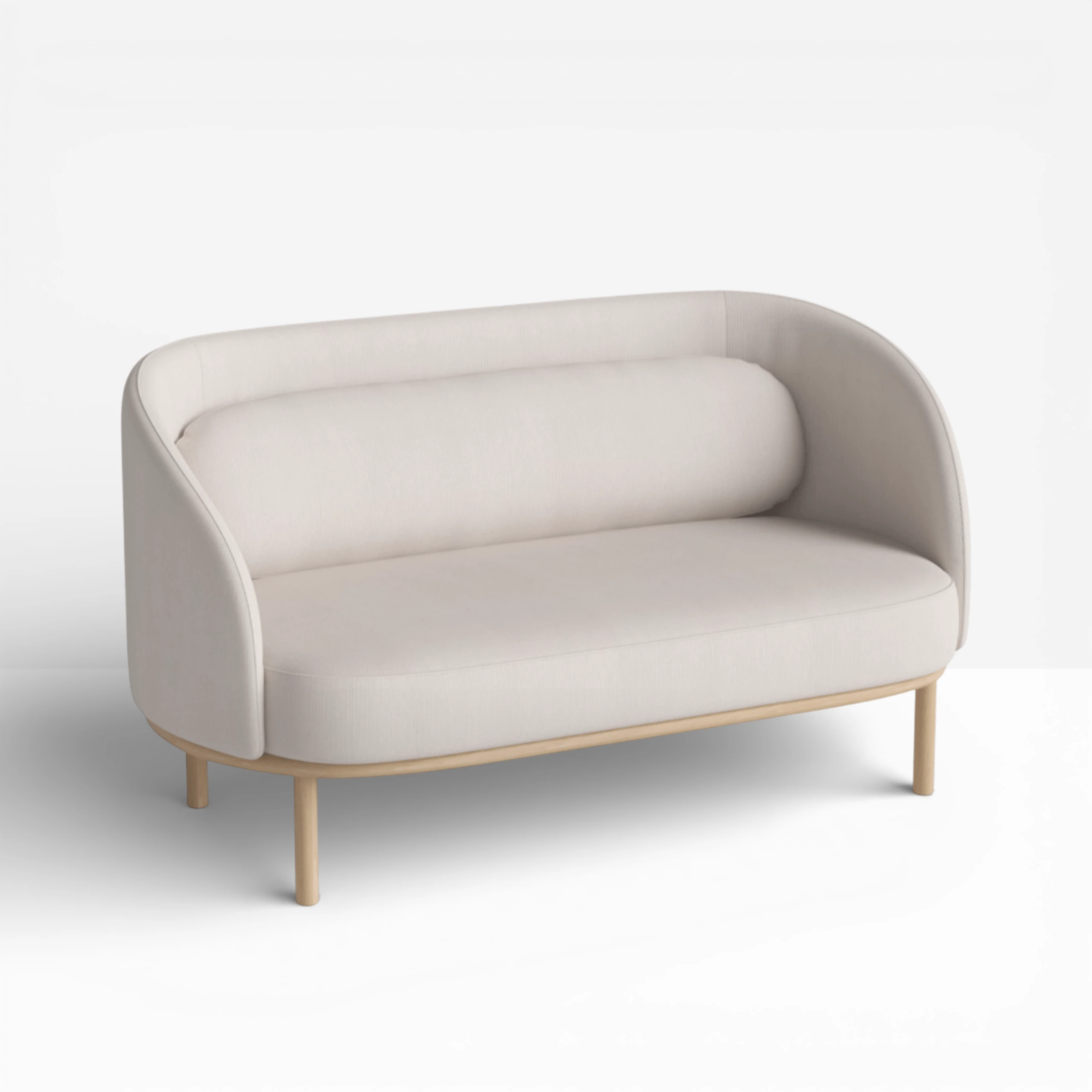 Fuuga Sofa 2 Seater Beige Oak Legs