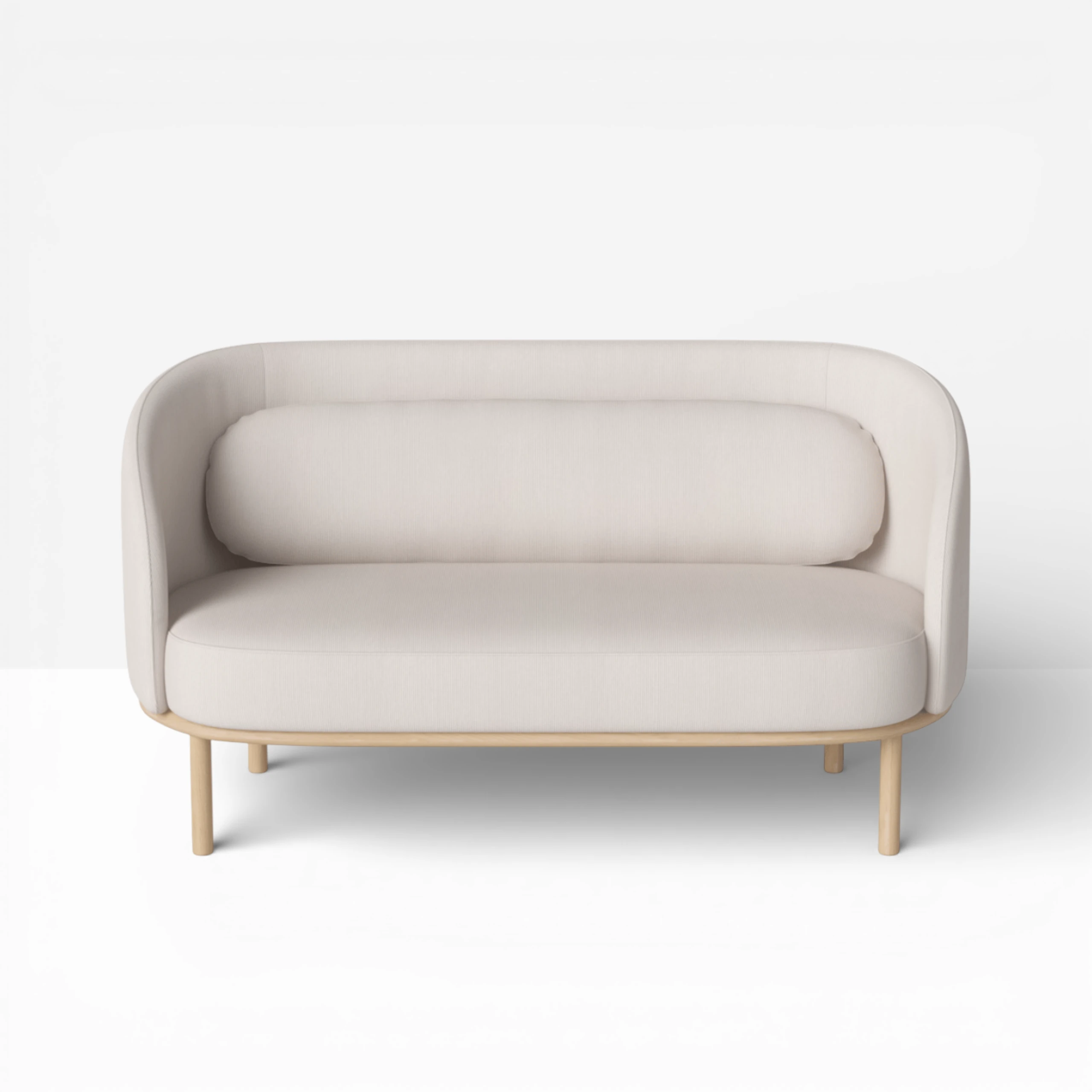 Fuuga Sofa 2 Seater Beige Oak Legs