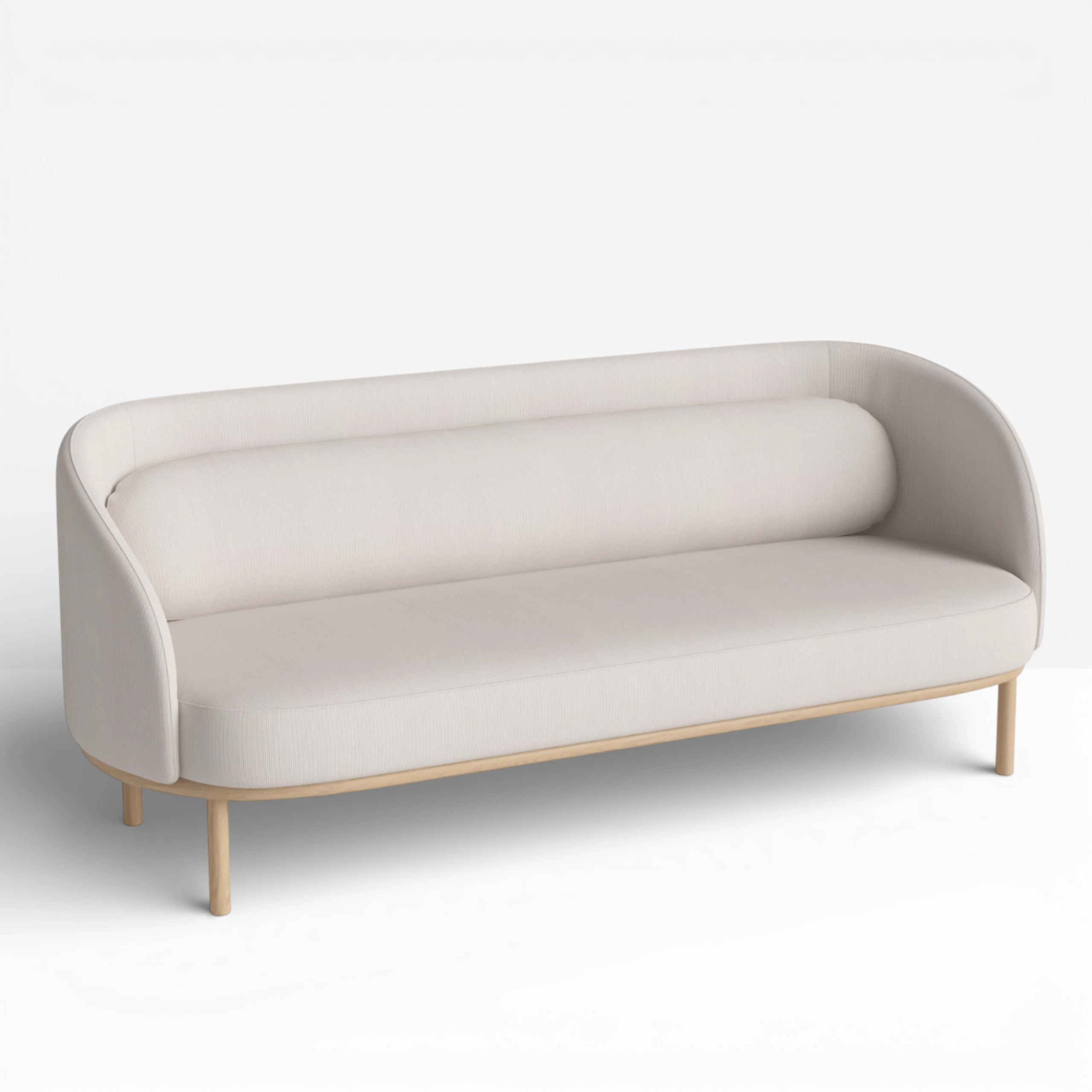 Fuuga Sofa 3 Seater Beige Oak Legs