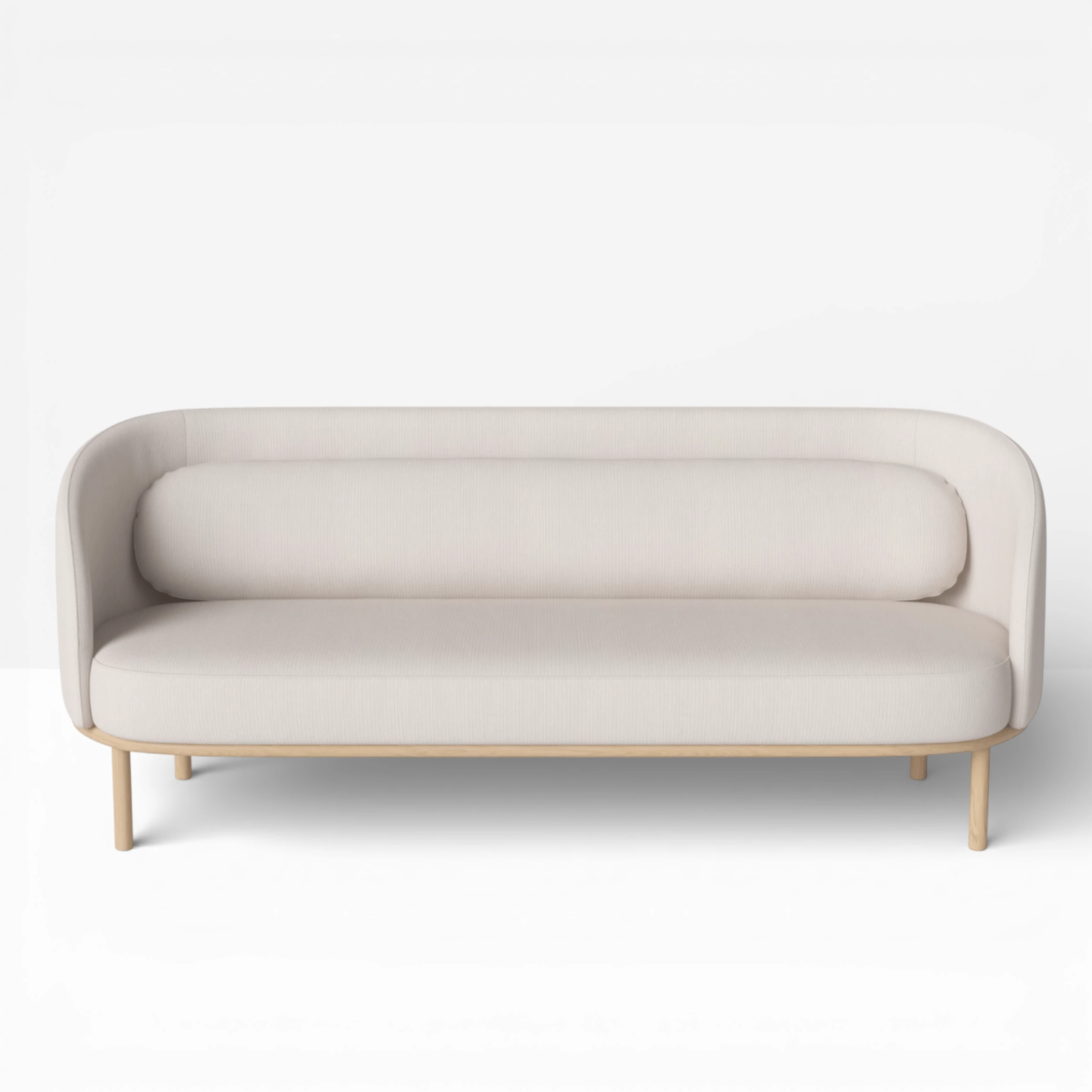 Fuuga Sofa 3 Seater Beige Oak Legs