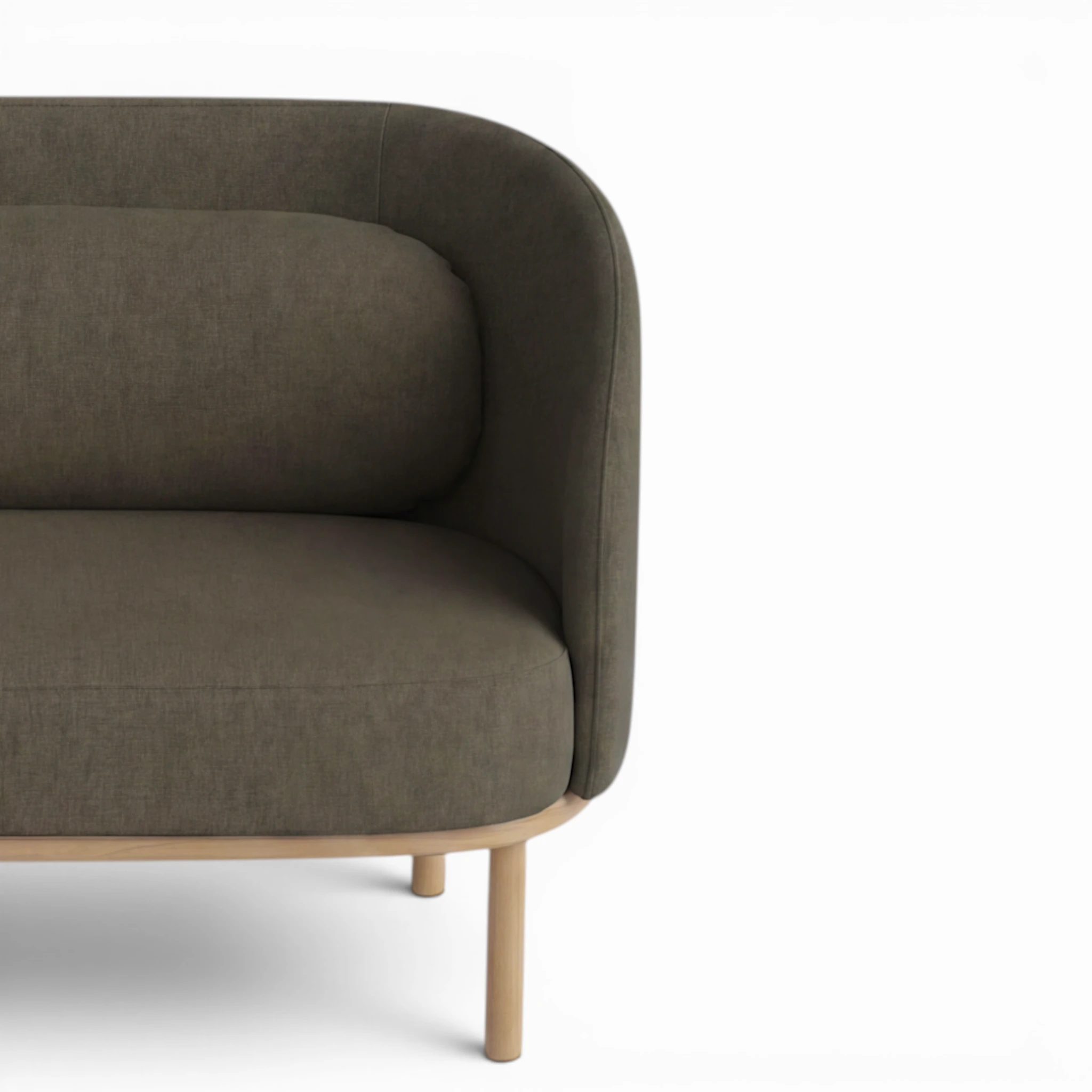 Fuuga Sofa 2 Seater Beige Oak Legs