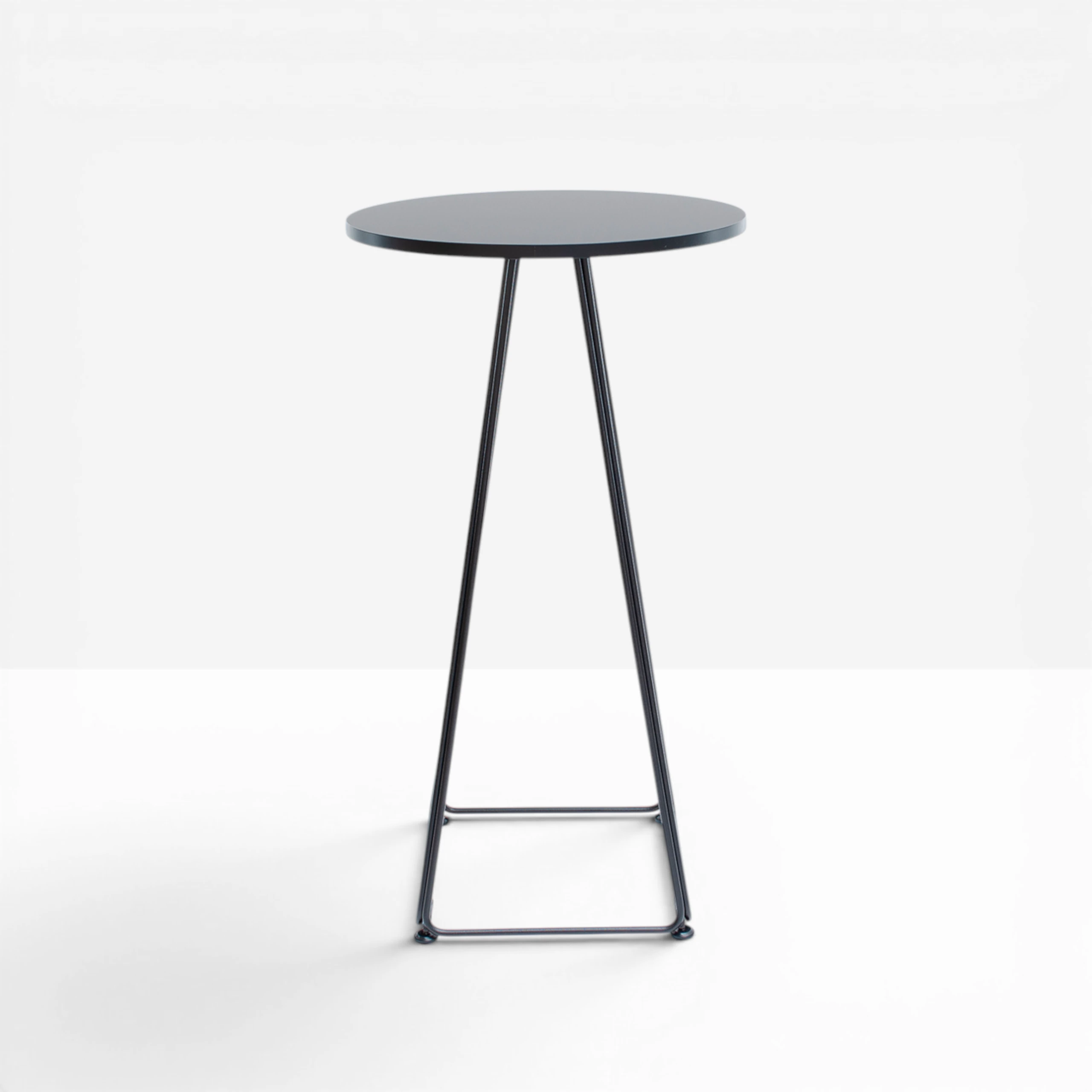 Lunar Poseur Table Black Top Hire