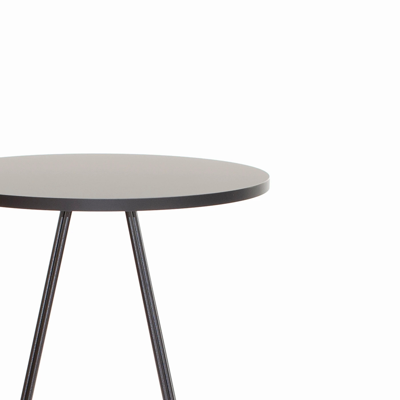 Lunar Poseur Table Black Top Hire