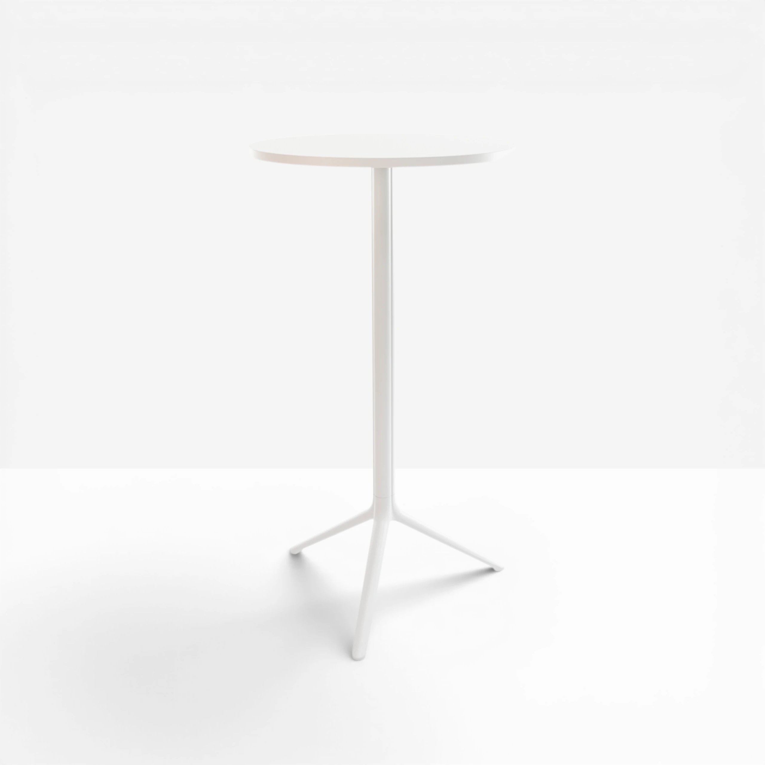 Elliot Poseur Table Round White Top