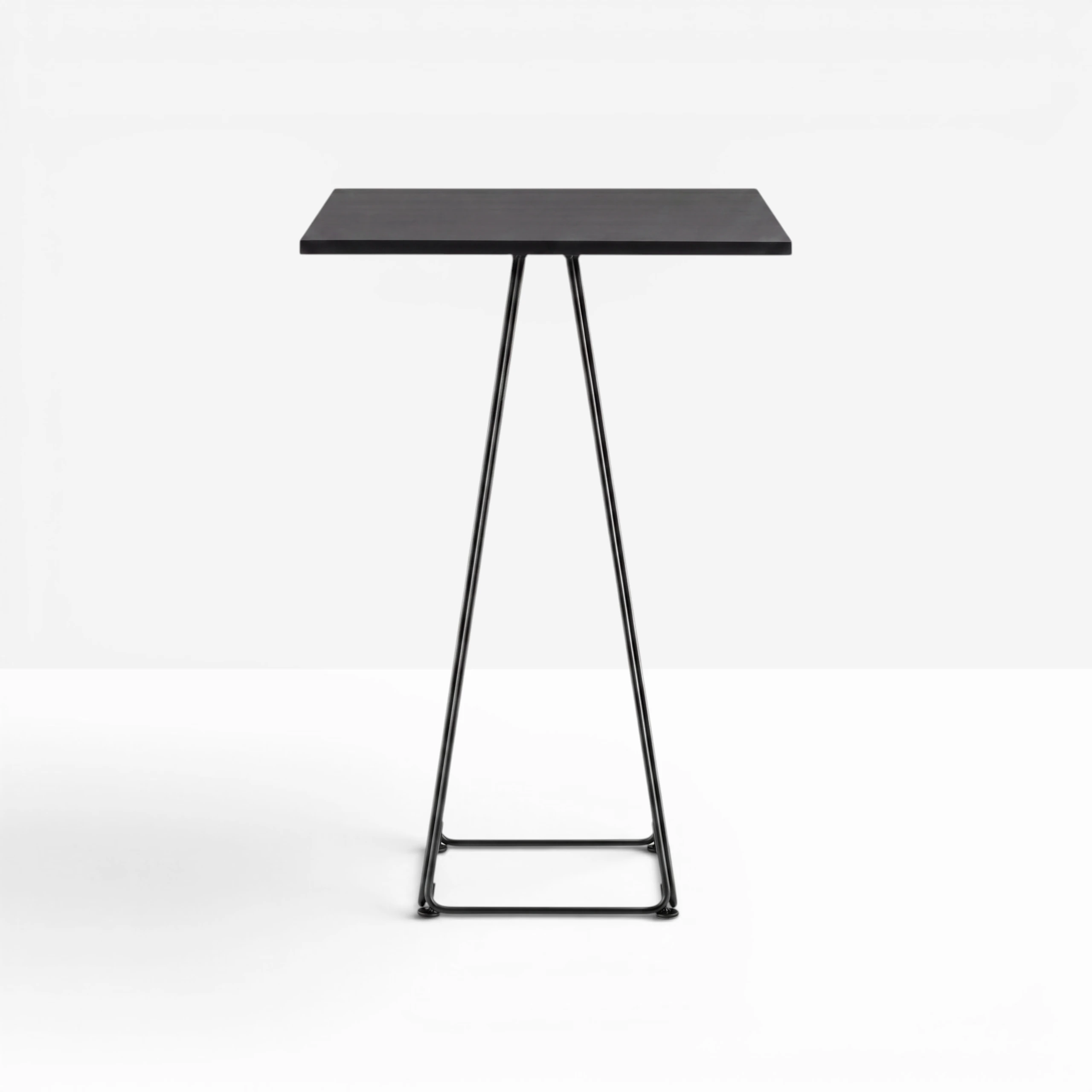 Lunar Poseur Table Black Top Hire