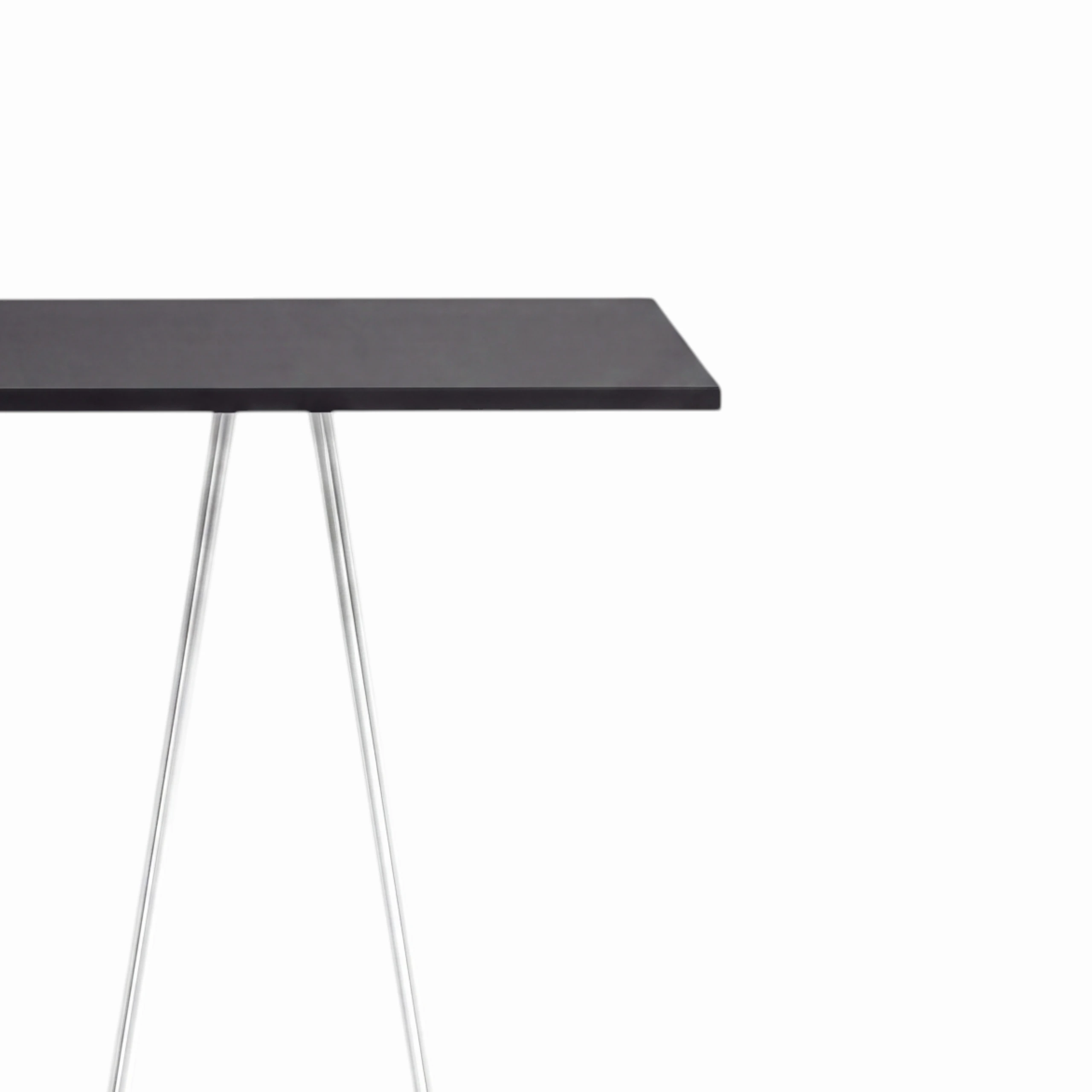 Lunar Poseur Table Black Top Hire