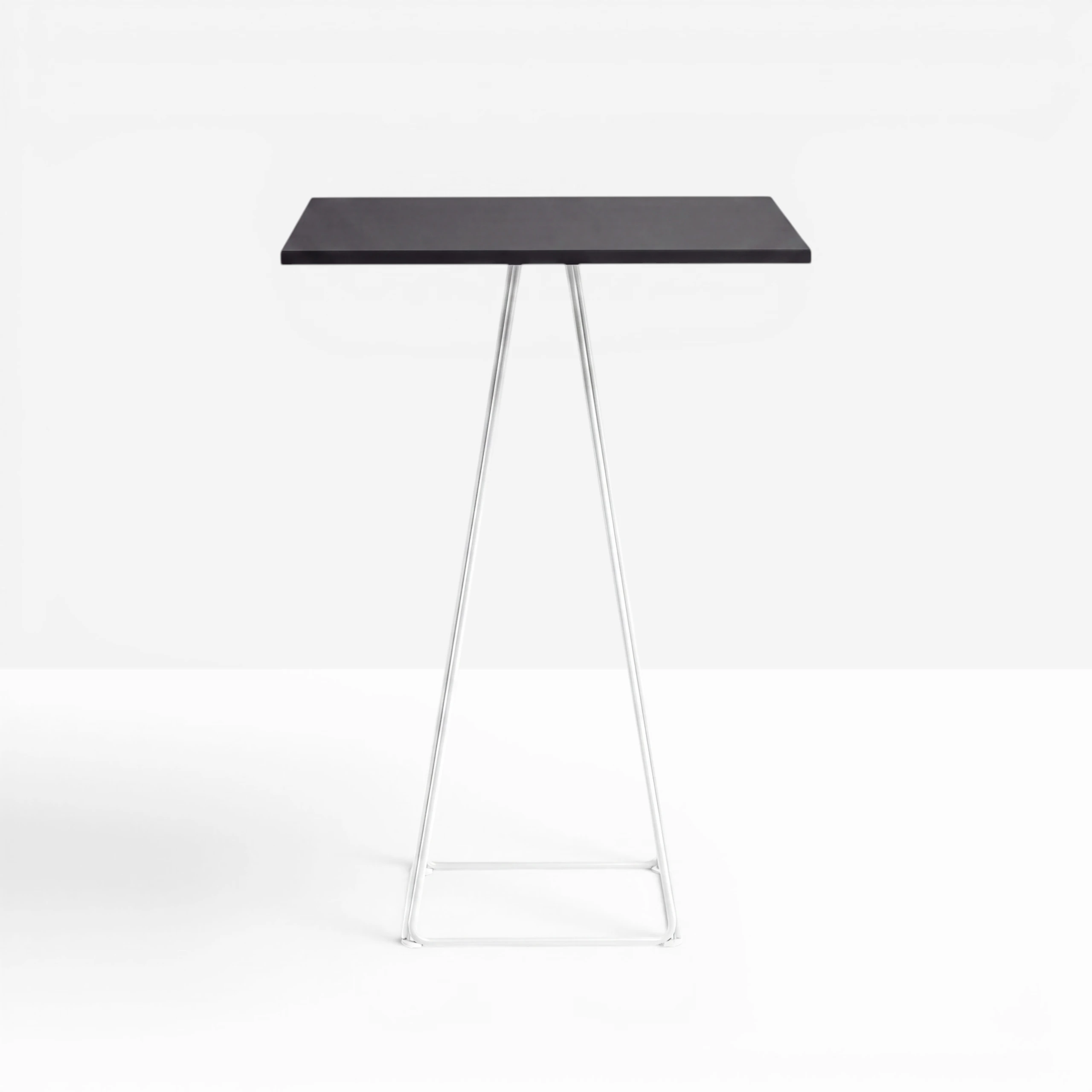 Lunar Poseur Table Black Top Hire