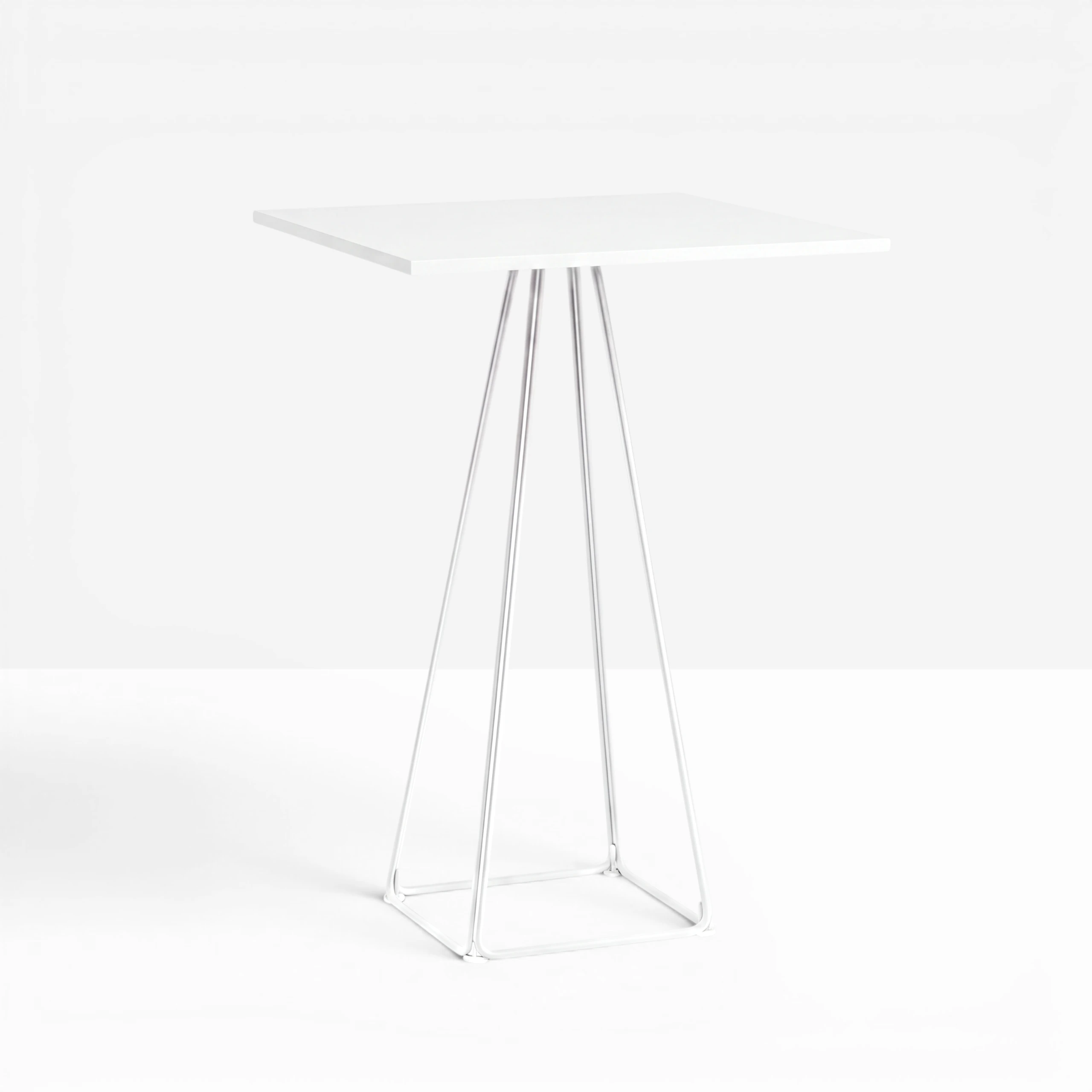 Lunar Poseur Table Black Top Hire