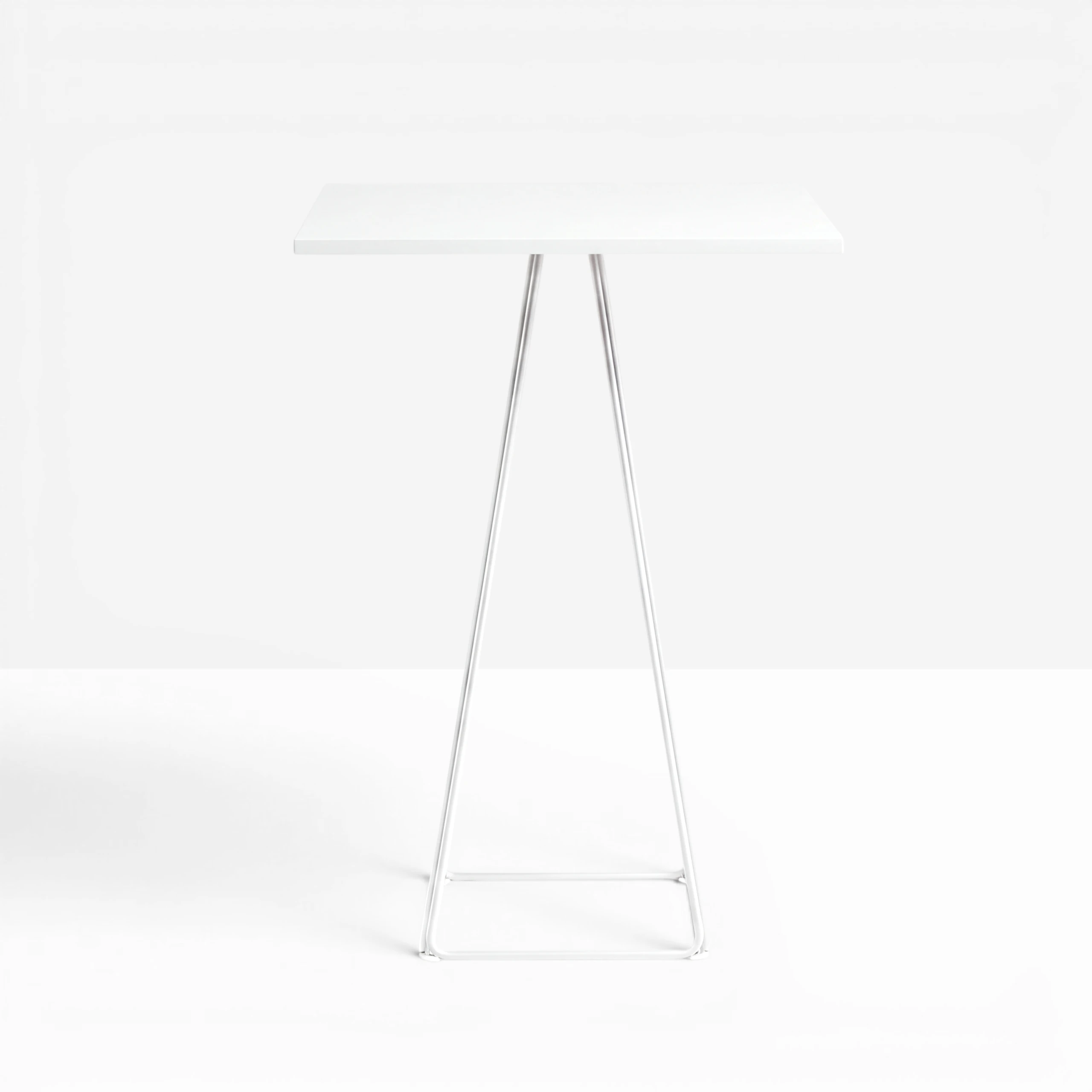 Lunar Poseur Table Black Top Hire