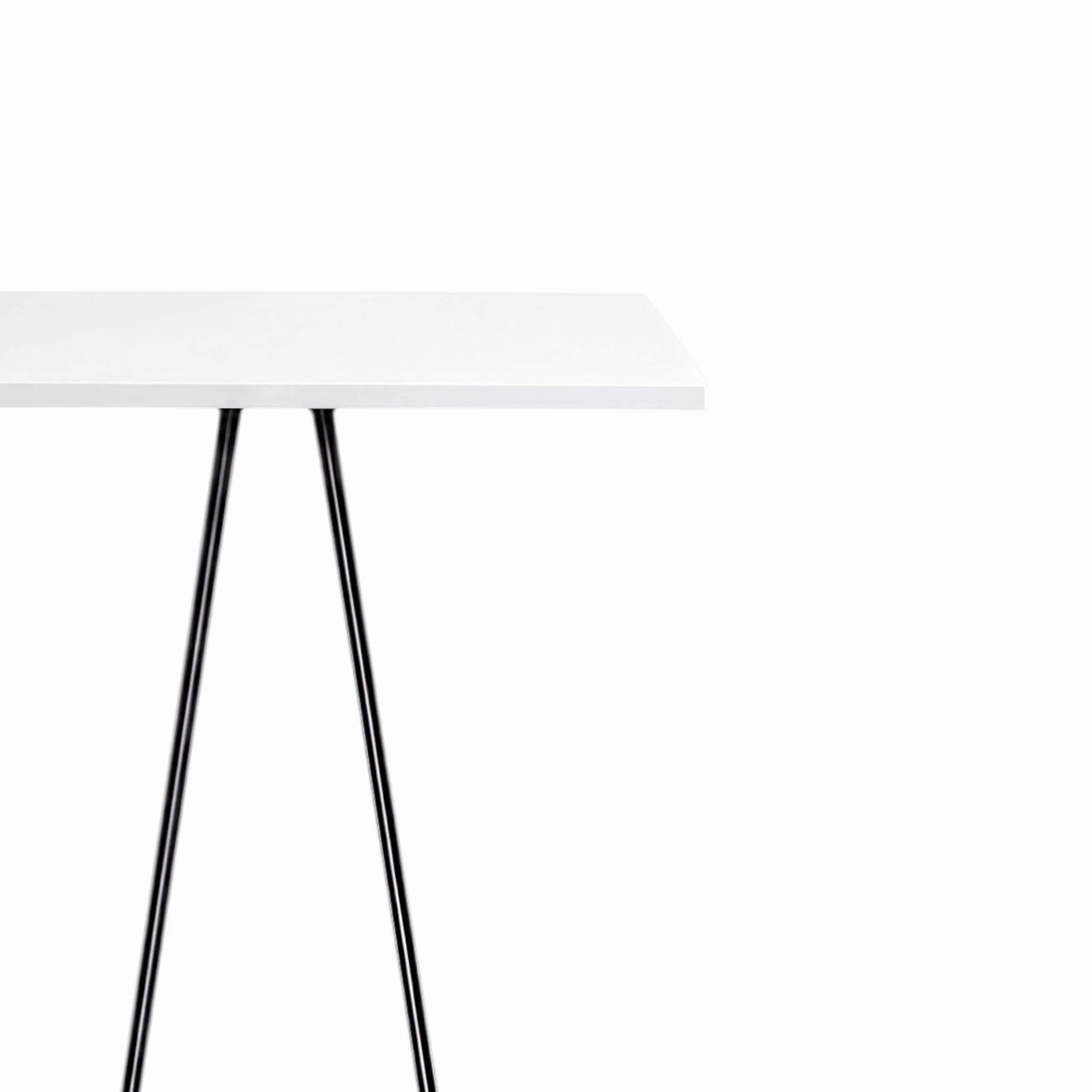 Lunar Poseur Table Black Top Hire