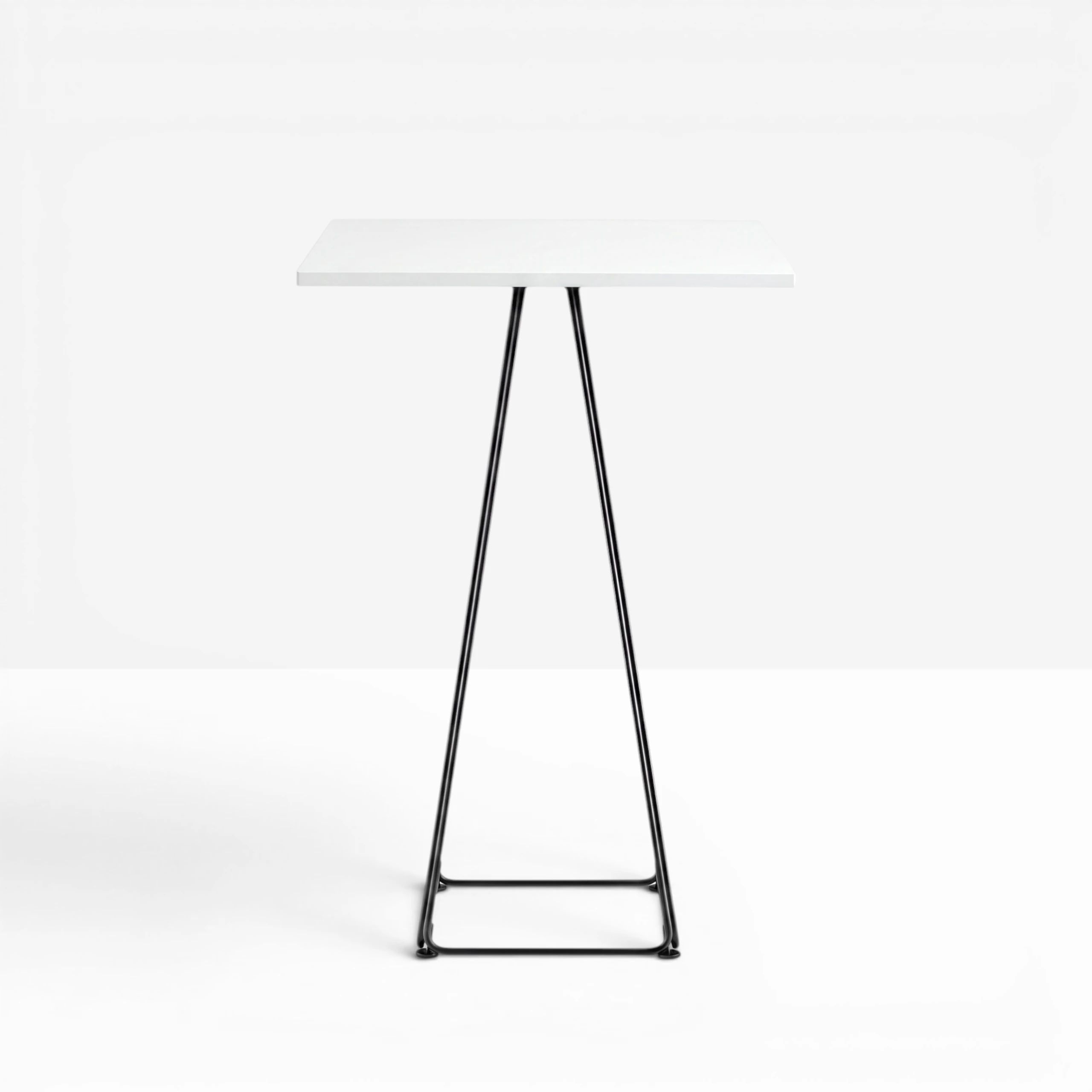 Lunar Poseur Table Black Top Hire