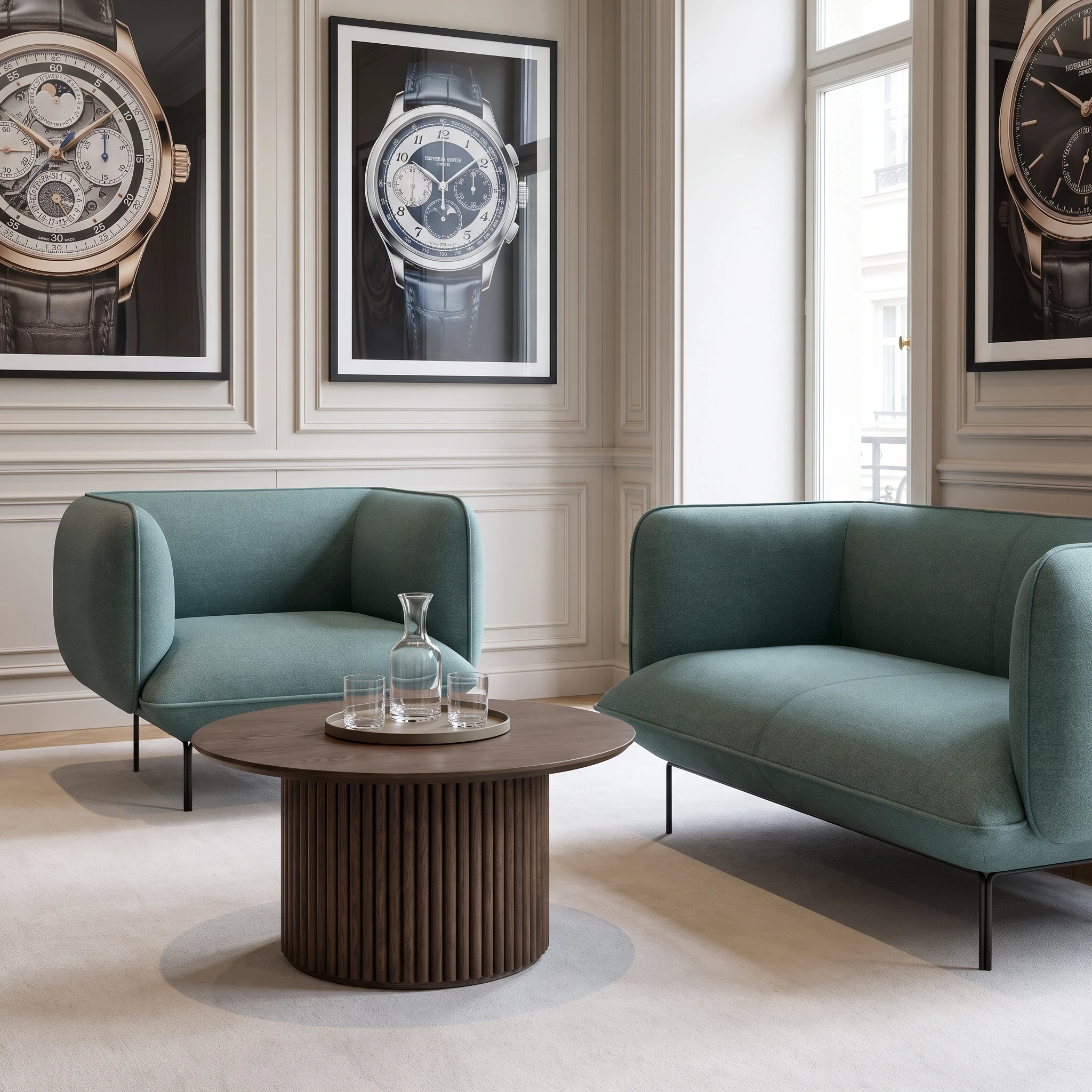 Cloud Stone Blue Armchair