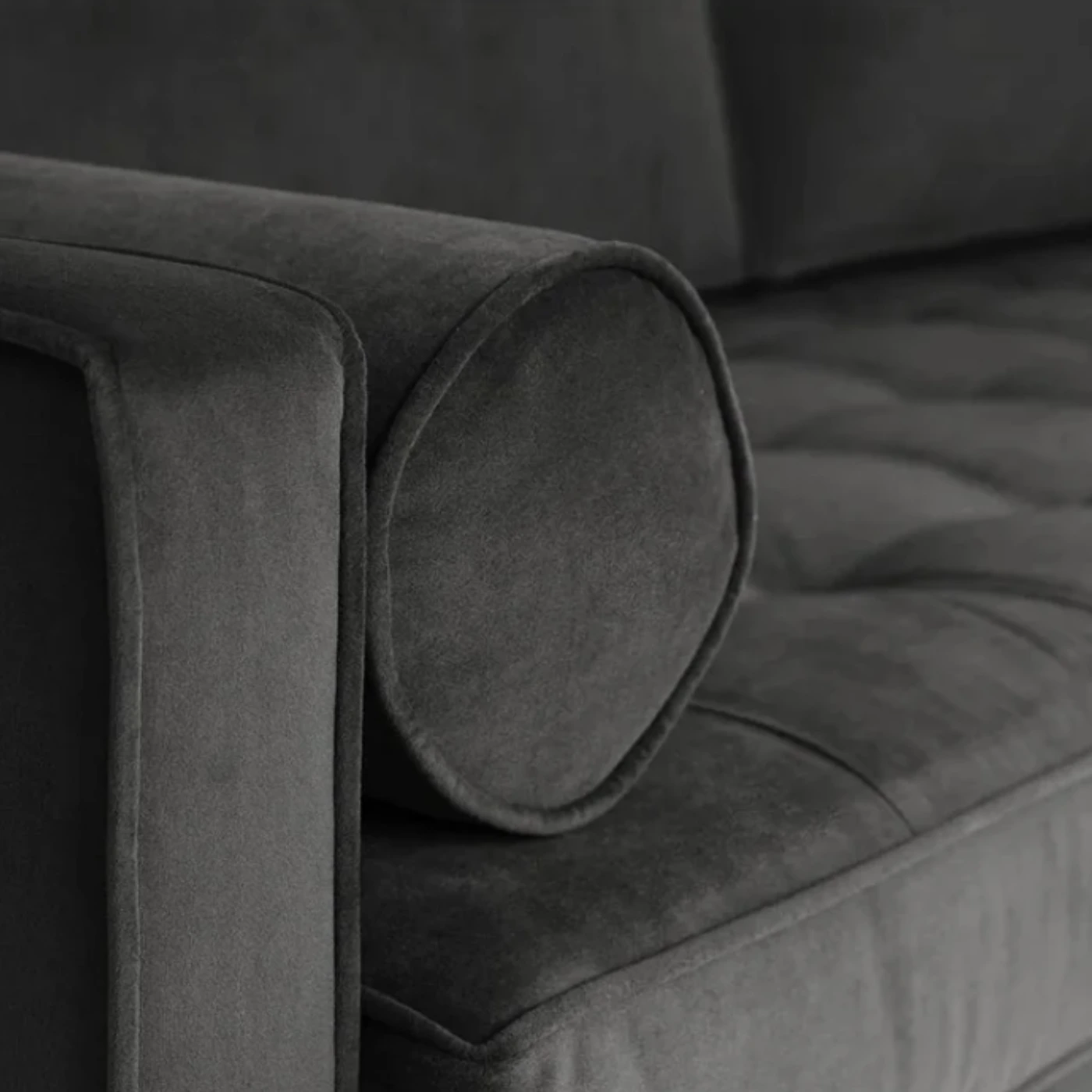 Aurora 2-Seater Sofa, Charcoal