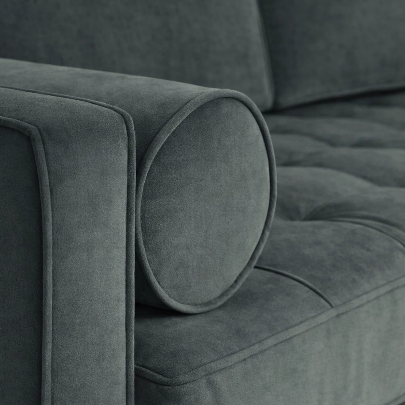 Aurora 2-Seater Sofa, Charcoal