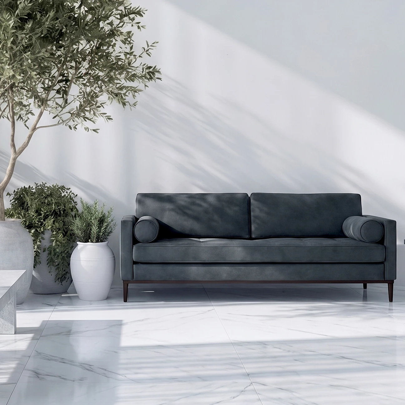 Aurora 2-Seater Sofa, Charcoal
