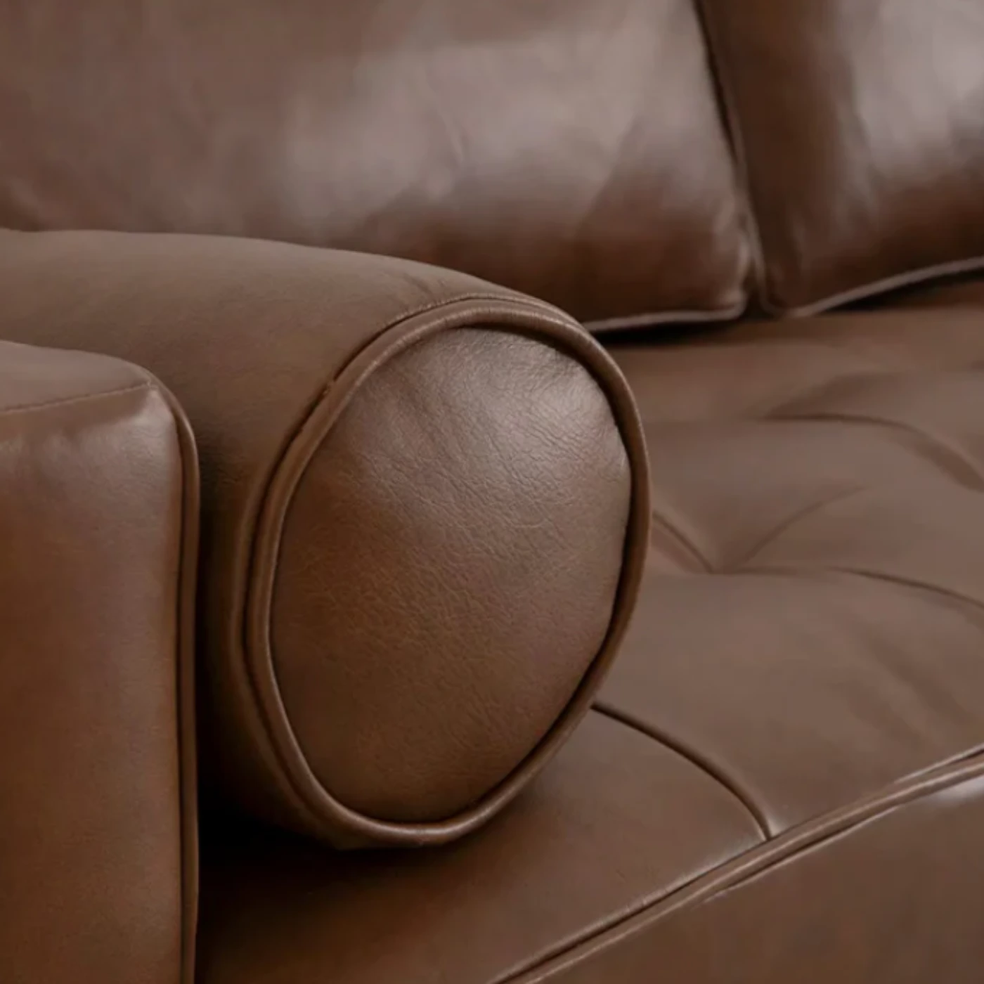 Aurora 2-Seater Sofa, Maple Leather