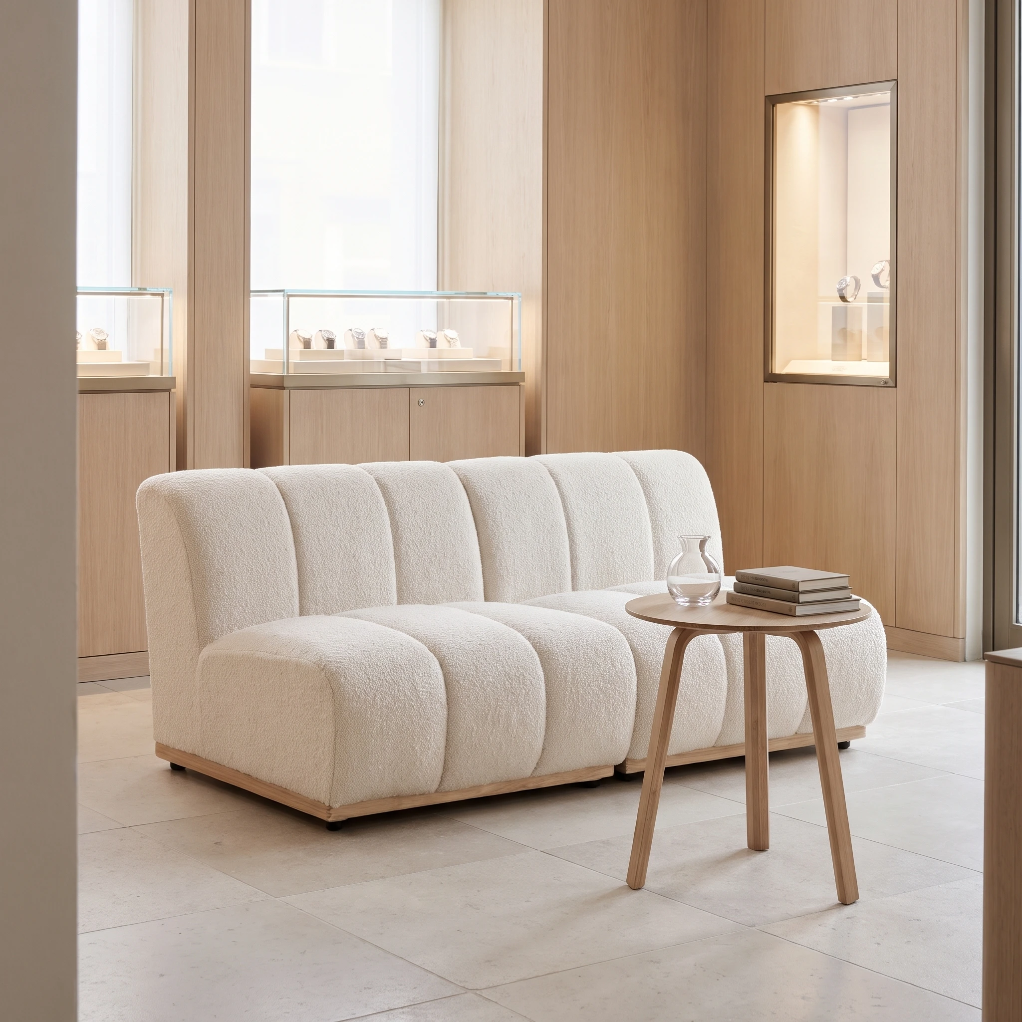 Forma Curved Boucle Sofa