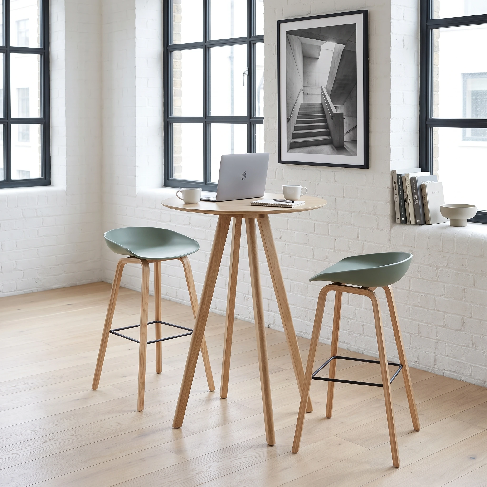 Copenhague Poseur Table White