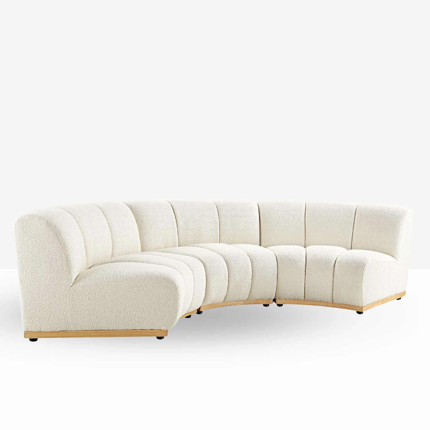 Forma Curved Boucle Sofa