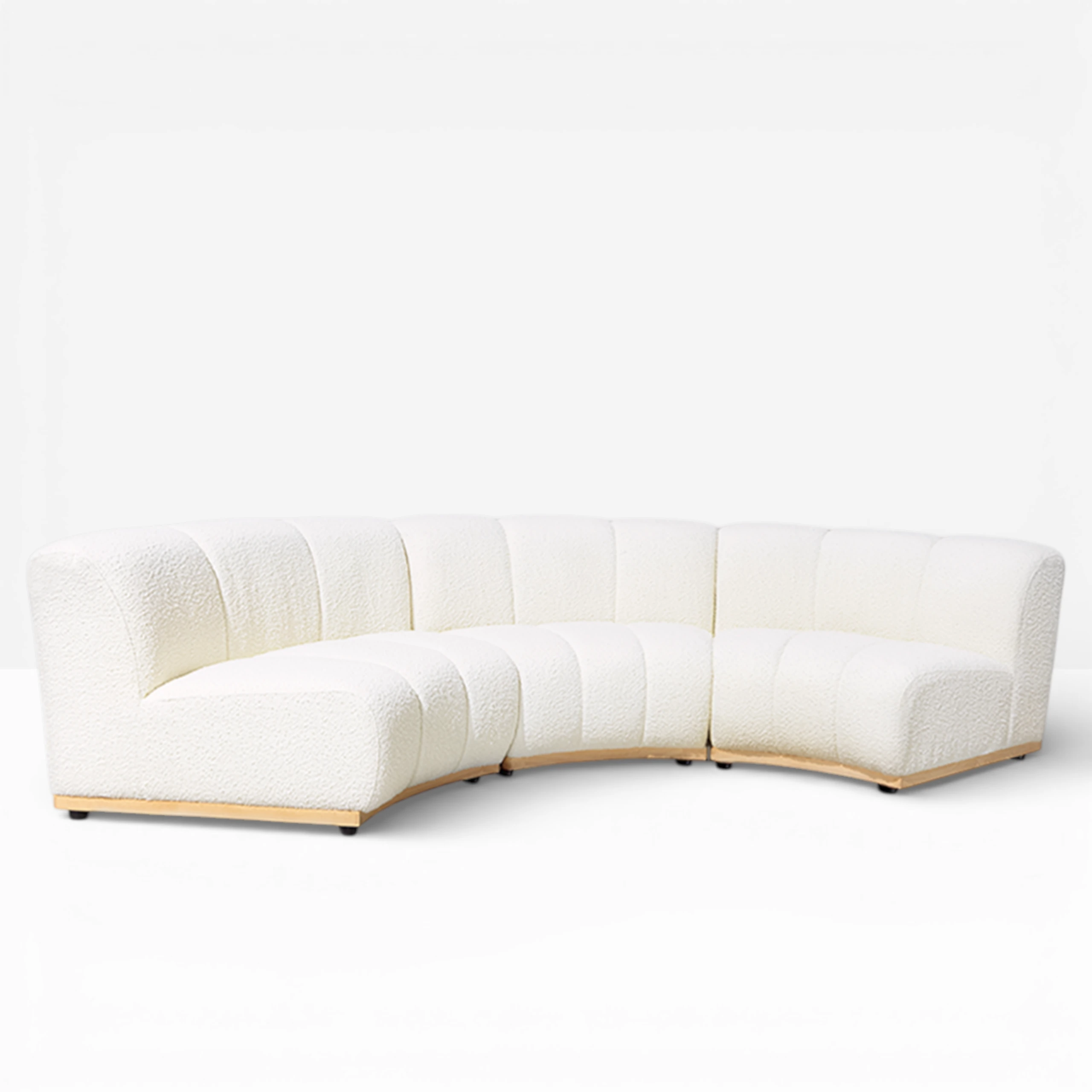 Forma Curved Boucle Sofa