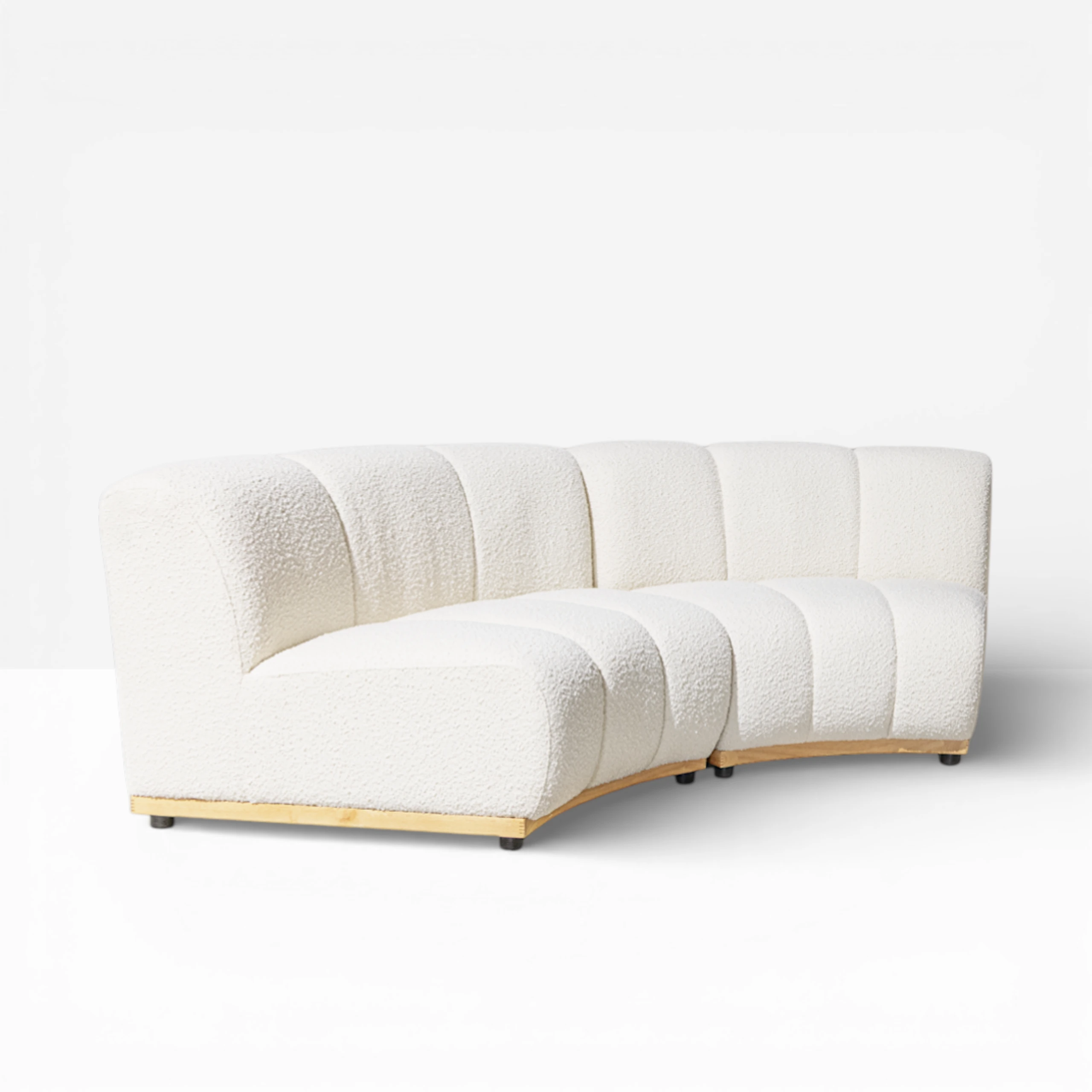 Forma Curved Boucle Sofa
