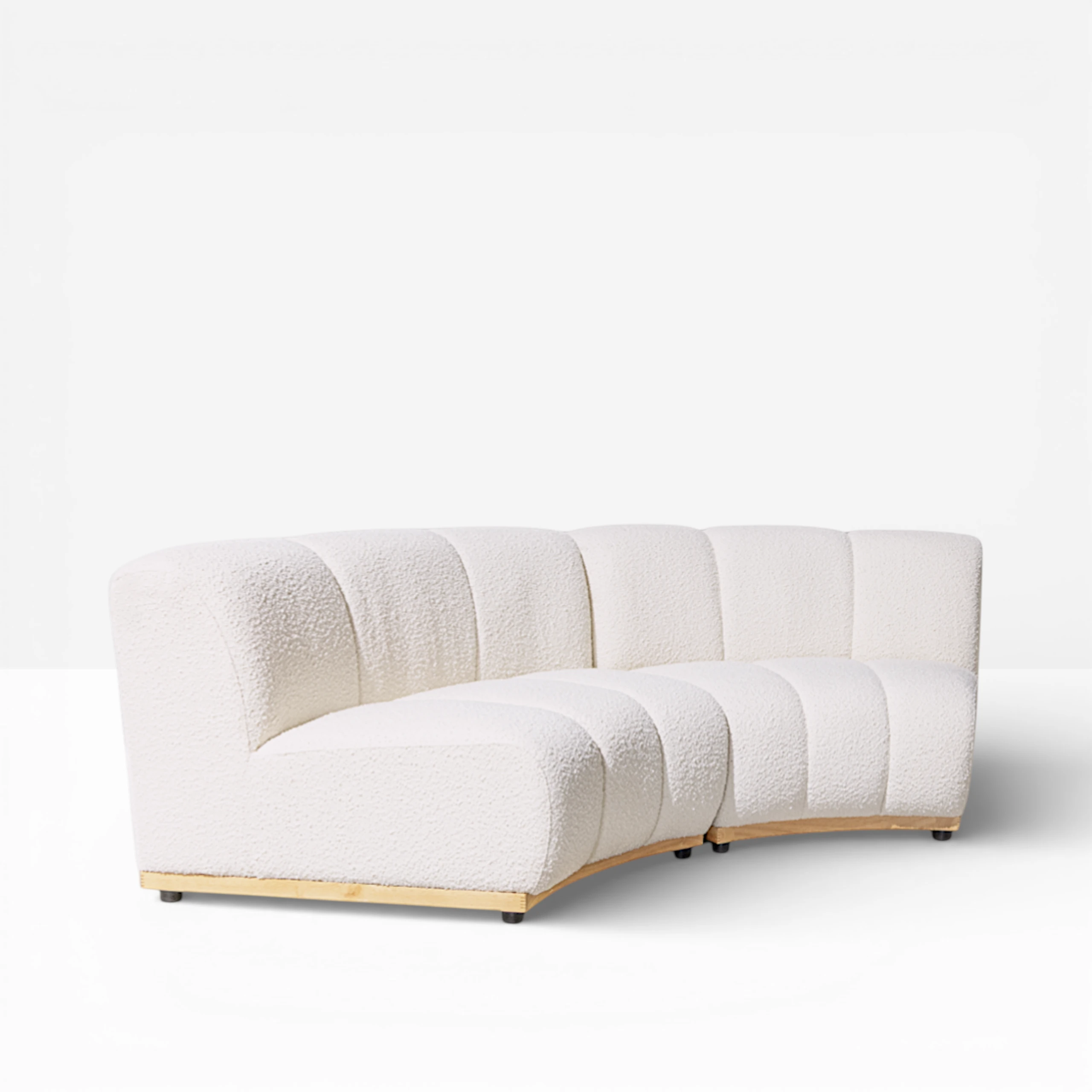 Forma Curved Boucle Sofa