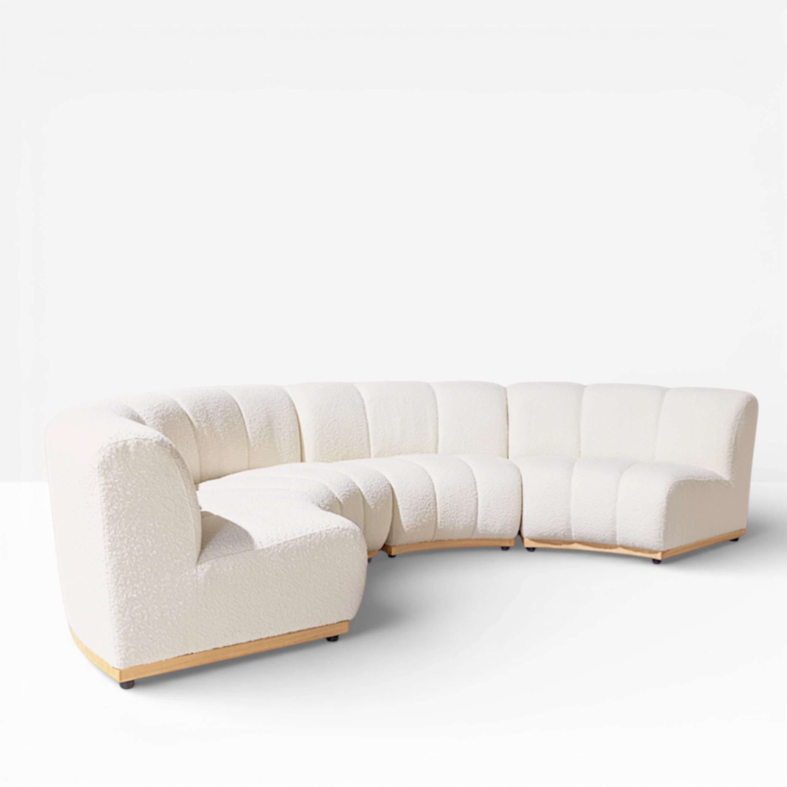 Forma Curved Boucle Sofa