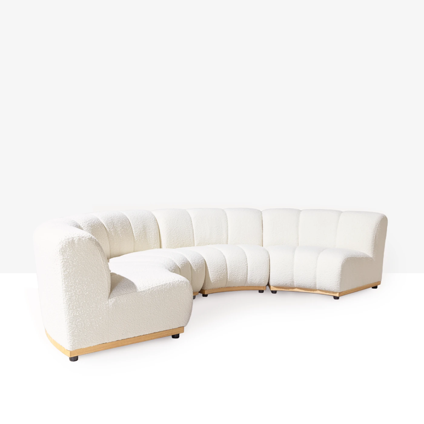 Forma Curved Boucle Sofa
